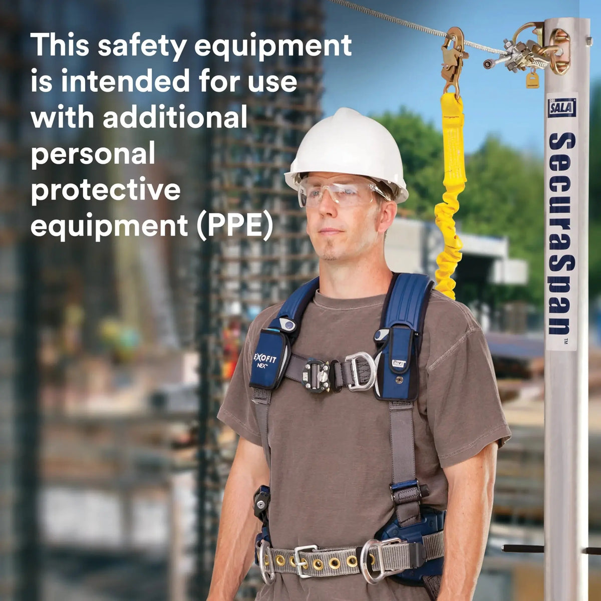 3M DBI-Sala 7400203 SecuraSpan Pour-in-Place/Fasten-in-Place HLL Stanchion, 1 Each, Application