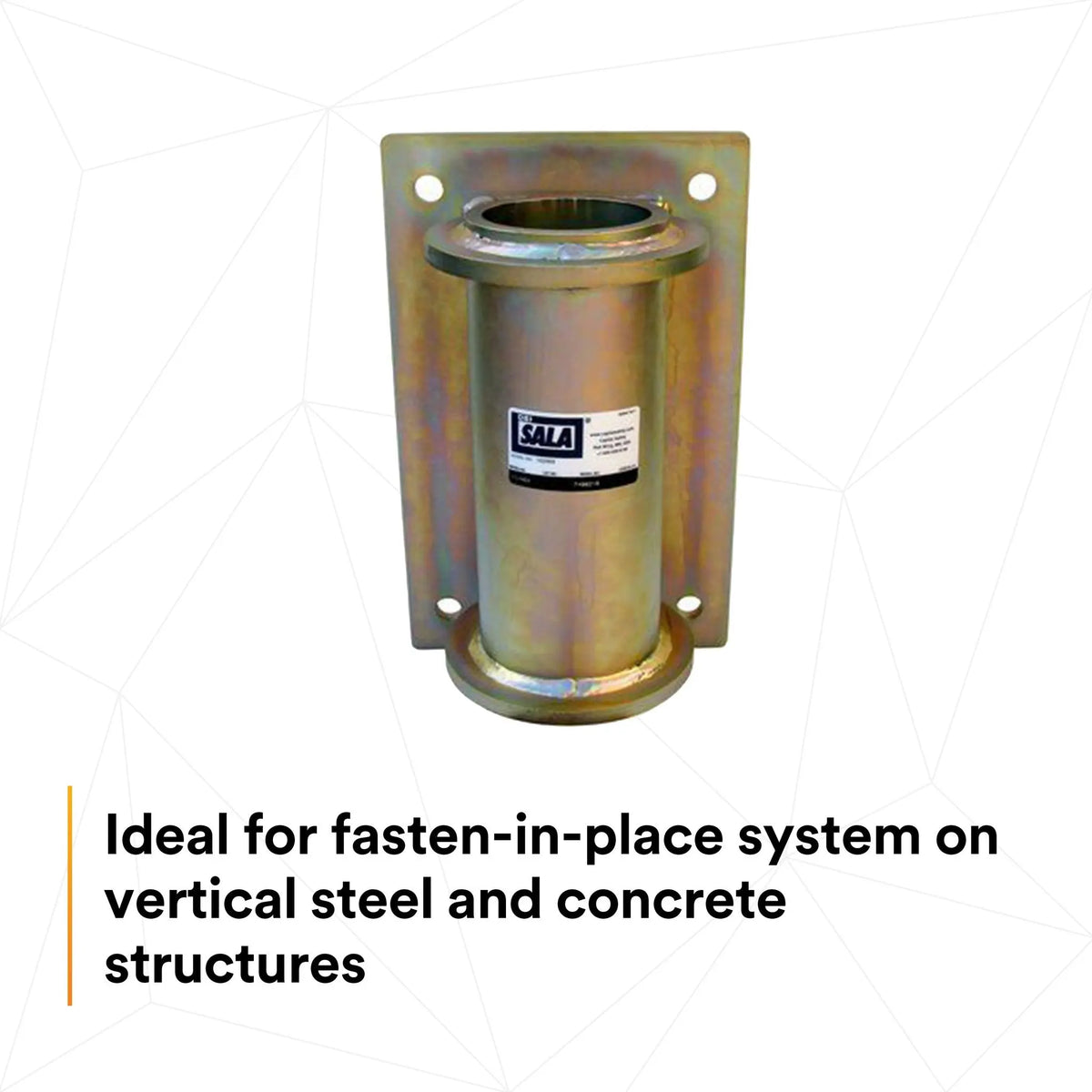3M DBI-SALA SecuraSpan Fasten-in-Place HLL Bolt-on Vertical Base 7400218 1 EA, 5th Image
