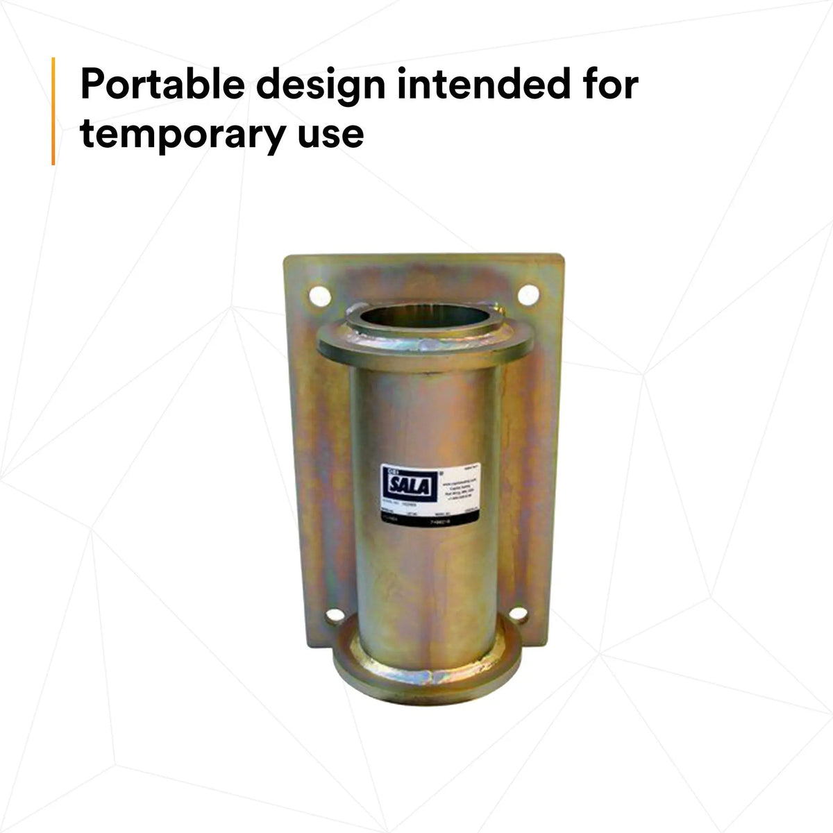 3M DBI-SALA SecuraSpan Fasten-in-Place HLL Bolt-on Vertical Base 7400218 1 EA, 9th Image