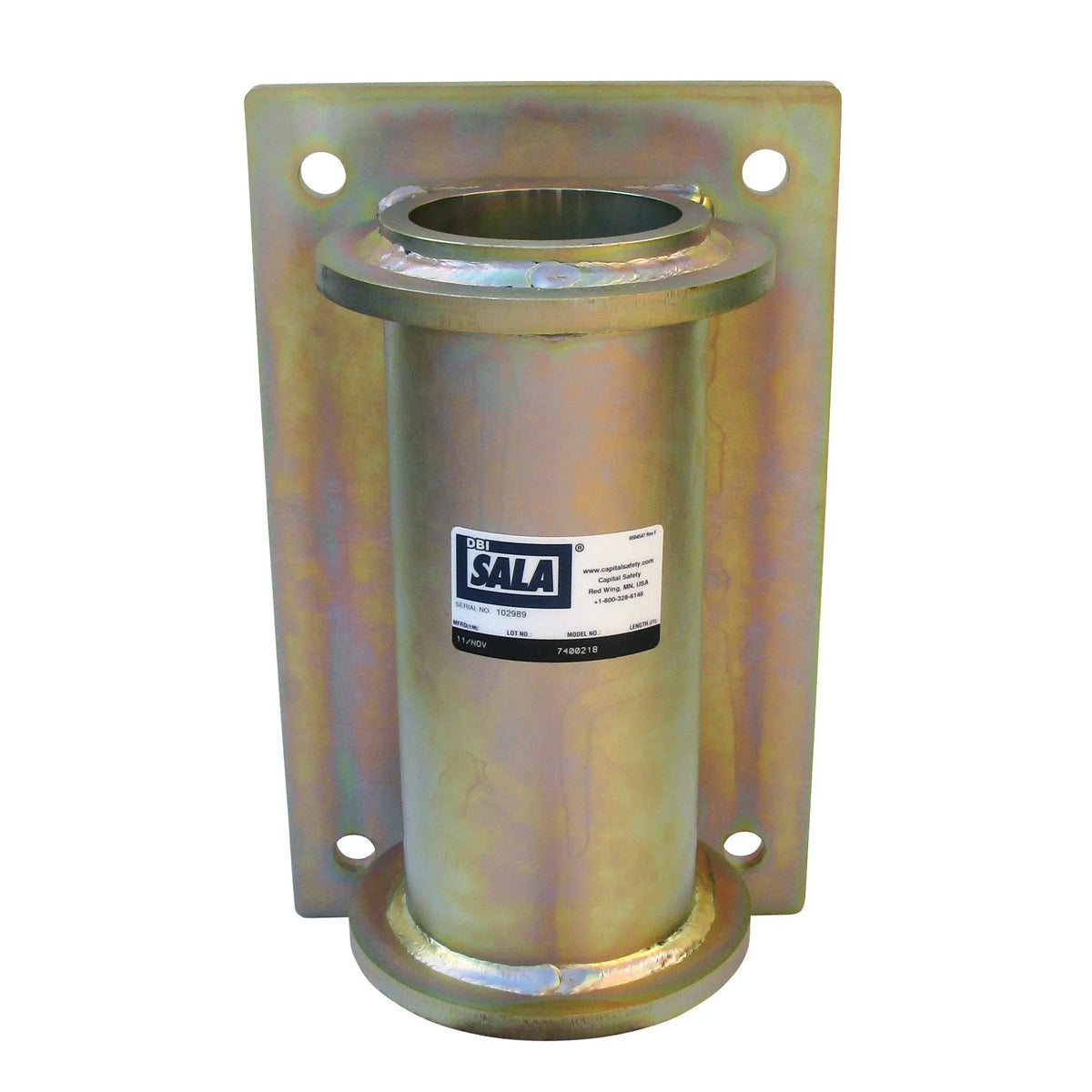 3M DBI-SALA SecuraSpan Fasten-in-Place HLL Bolt-on Vertical Base 7400218 1 EA, Main Image