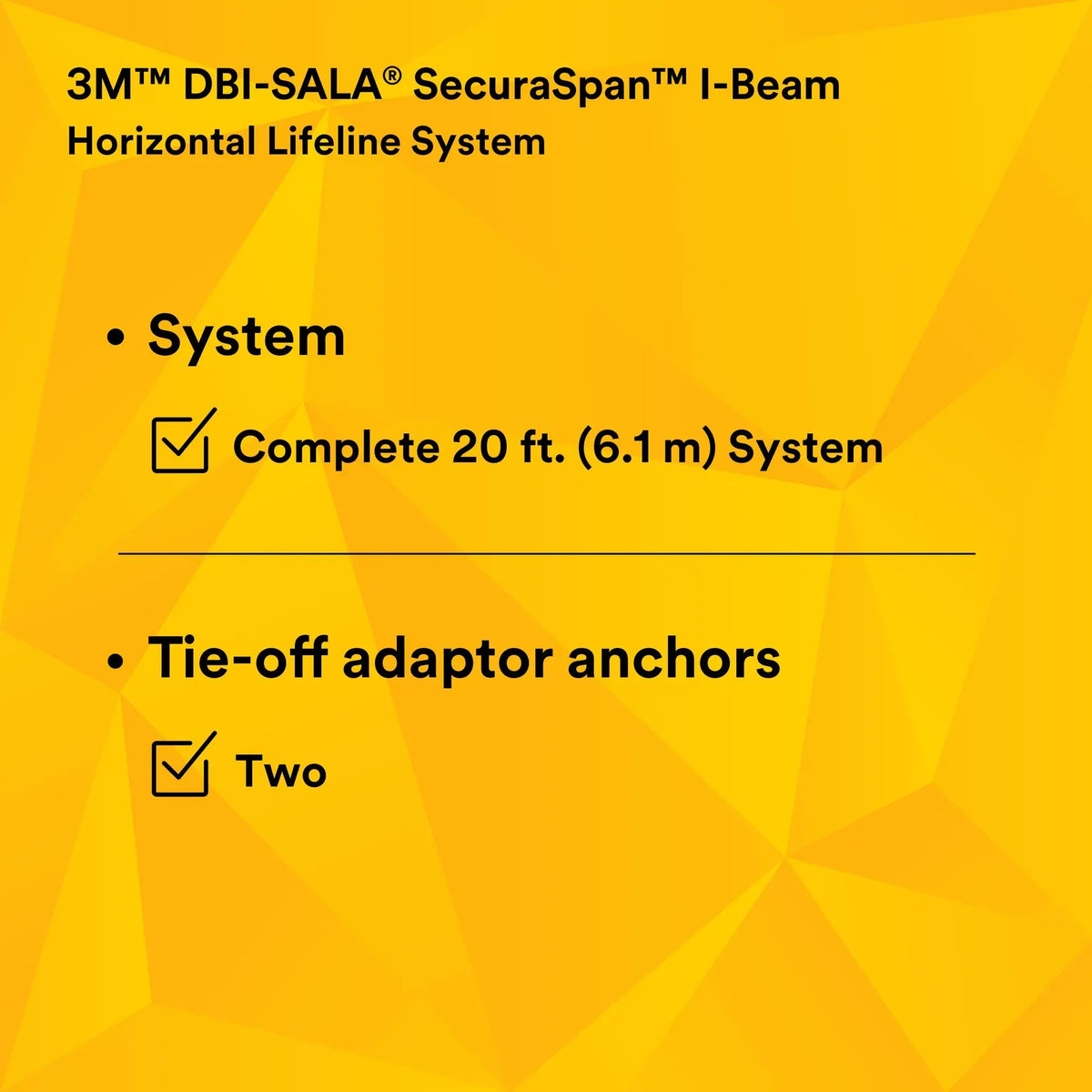 3M DBI-SALA Sayfline Synthetic Horizontal Lifeline System 7600502, 1 EA, 12th image