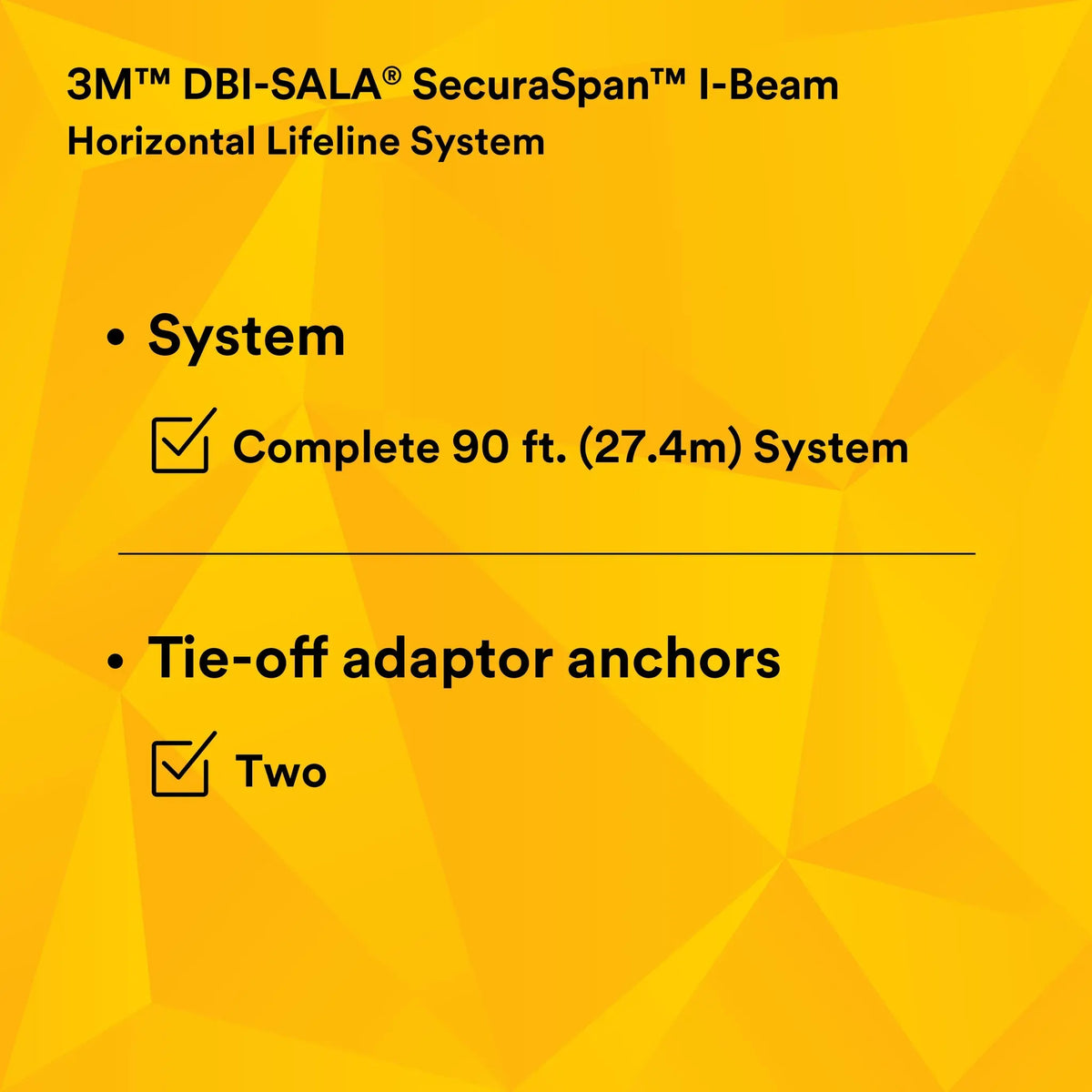 3M DBI-SALA Sayfline Synthetic Horizontal Lifeline System 7600509 1 EA, 12th image