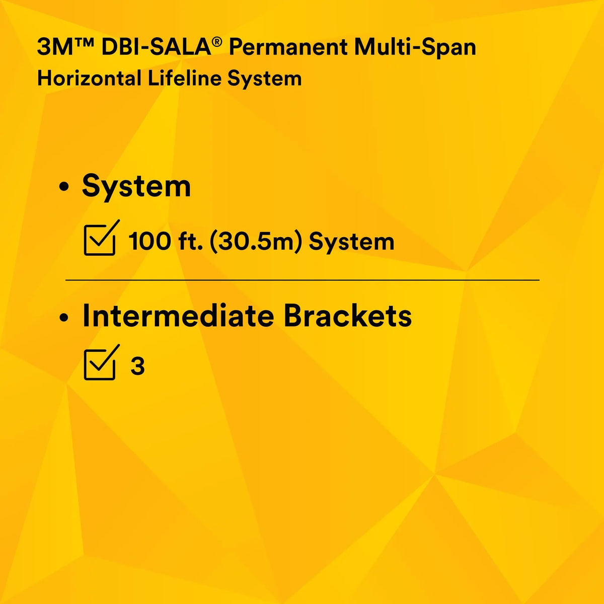 3M DBI-SALA Sayfline Permanent Multi-Span Horizontal Lifeline System 7603100 1 EA, 13th image
