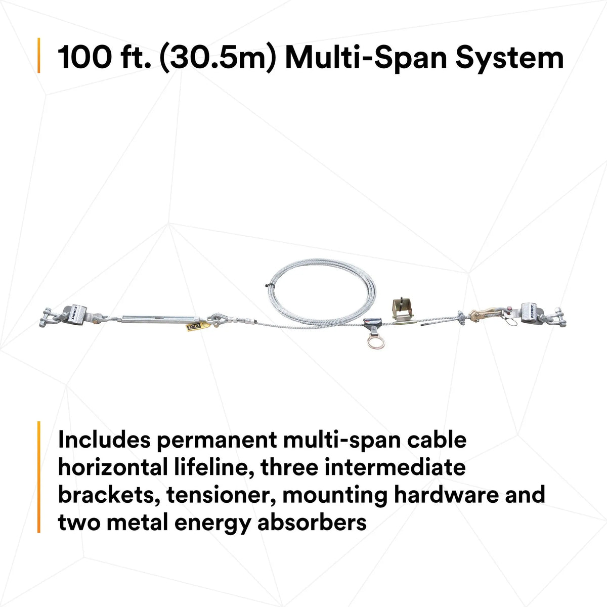 3M DBI-SALA Sayfline Permanent Multi-Span Horizontal Lifeline System 7603100 1 EA, 4th image