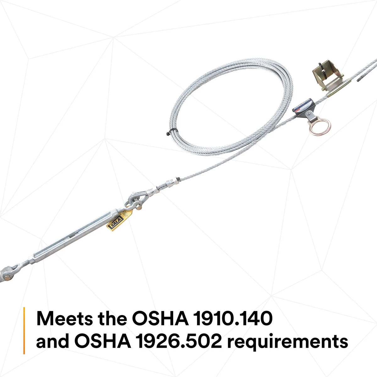 3M DBI-SALA Sayfline Permanent Multi-Span Horizontal Lifeline System 7603100 1 EA, 10th image