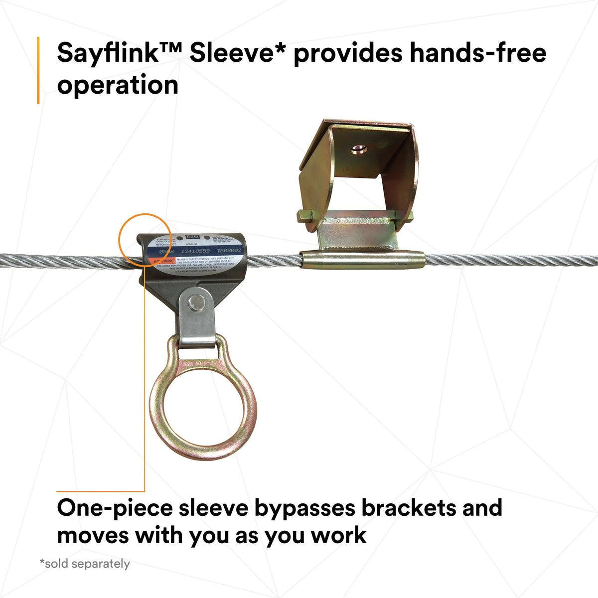 3M DBI-SALA Sayfline Permanent Multi-Span Horizontal Lifeline System 7603120 1 EA, 5th image