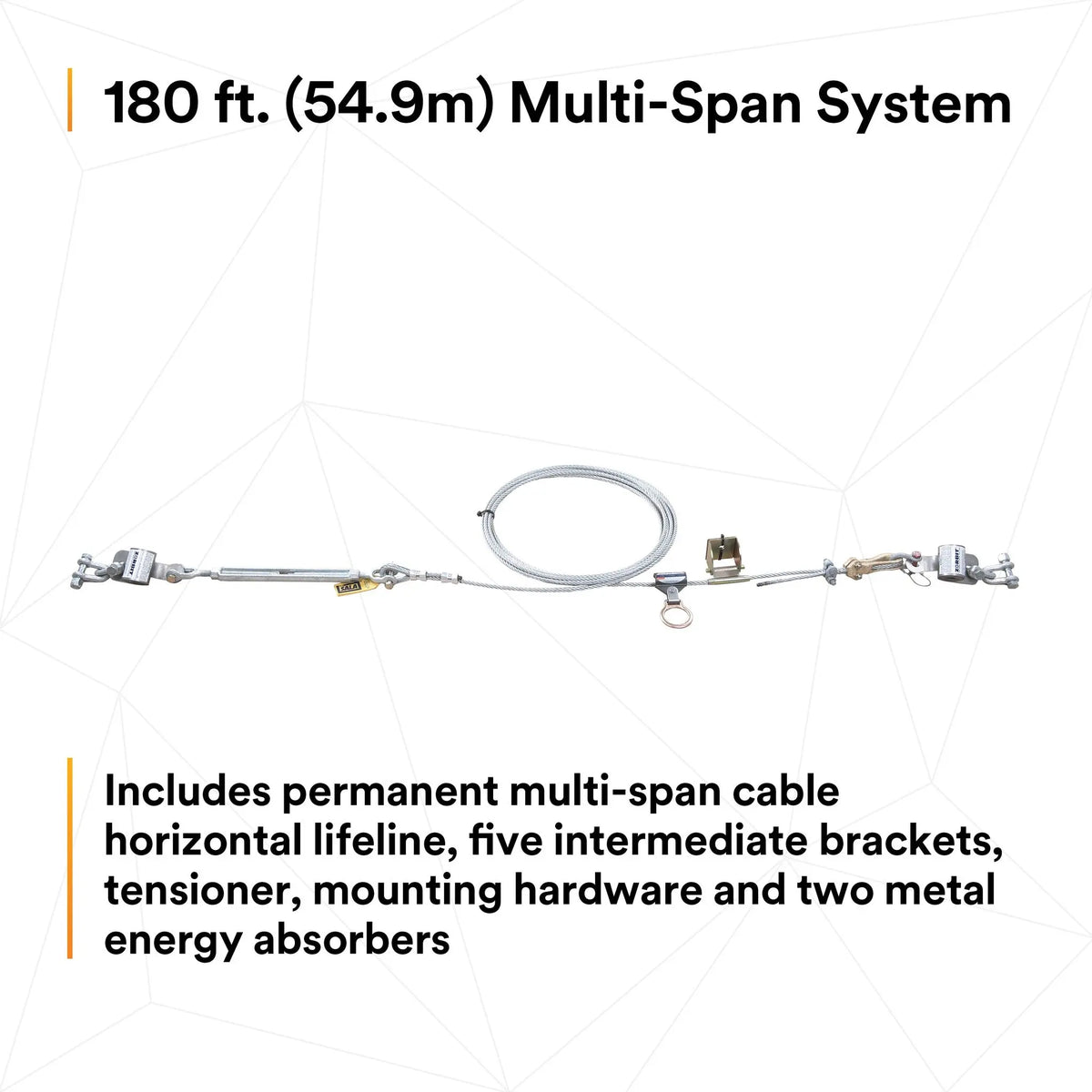 3M DBI-SALA Sayfline Permanent Multi-Span Horizontal Lifeline System 7603180 1 EA, 5th image