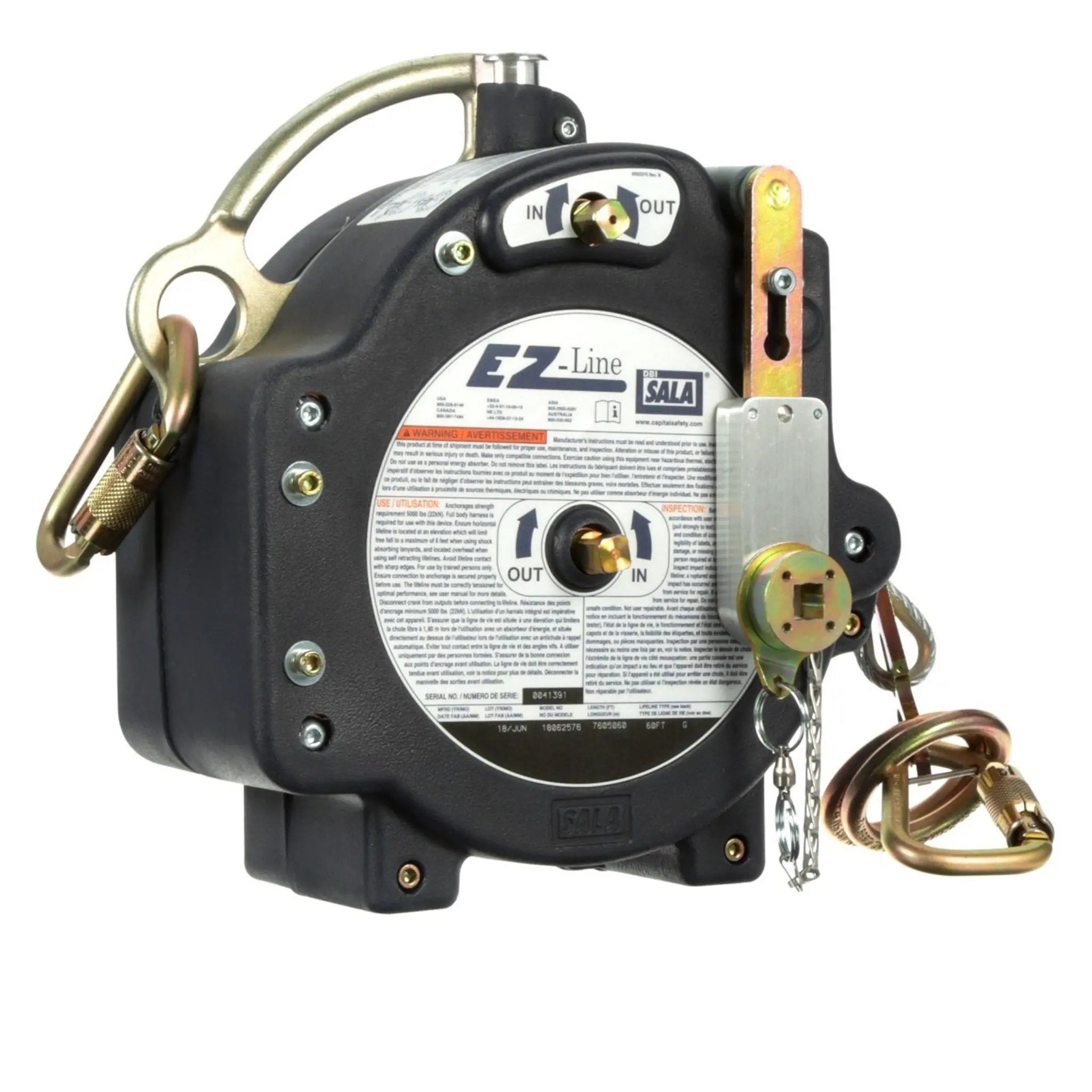 3M DBI-Sala 7100188820 7605060 EZ-Line Retractable Horizontal Lifeline System, 1 Each 