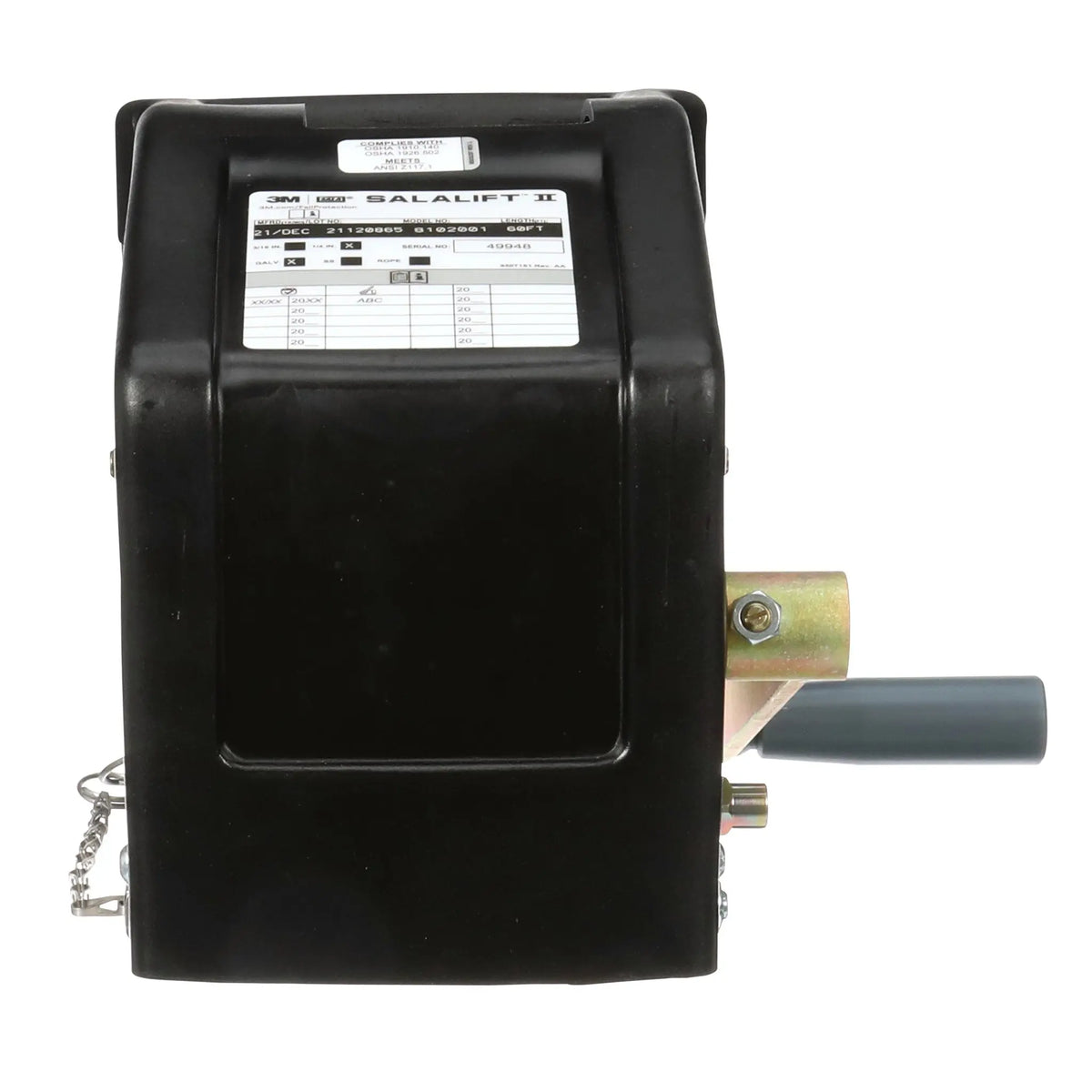 3M DBI-SALA SalaliftII Winch 8102011 1 EA, Back