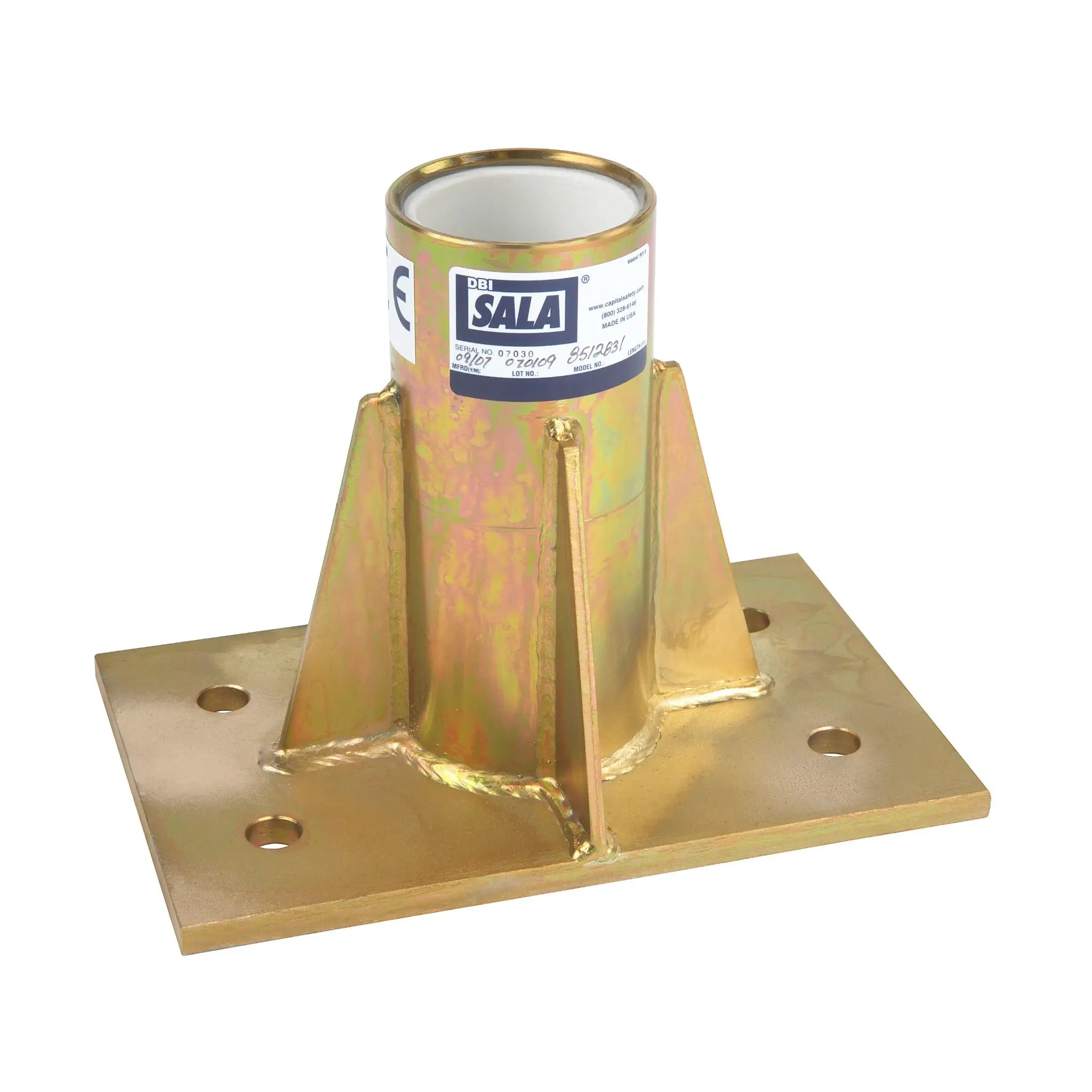 3M DBI-SALA Advanced Center Mount Sleeve Davit Base 8512831, Main Image