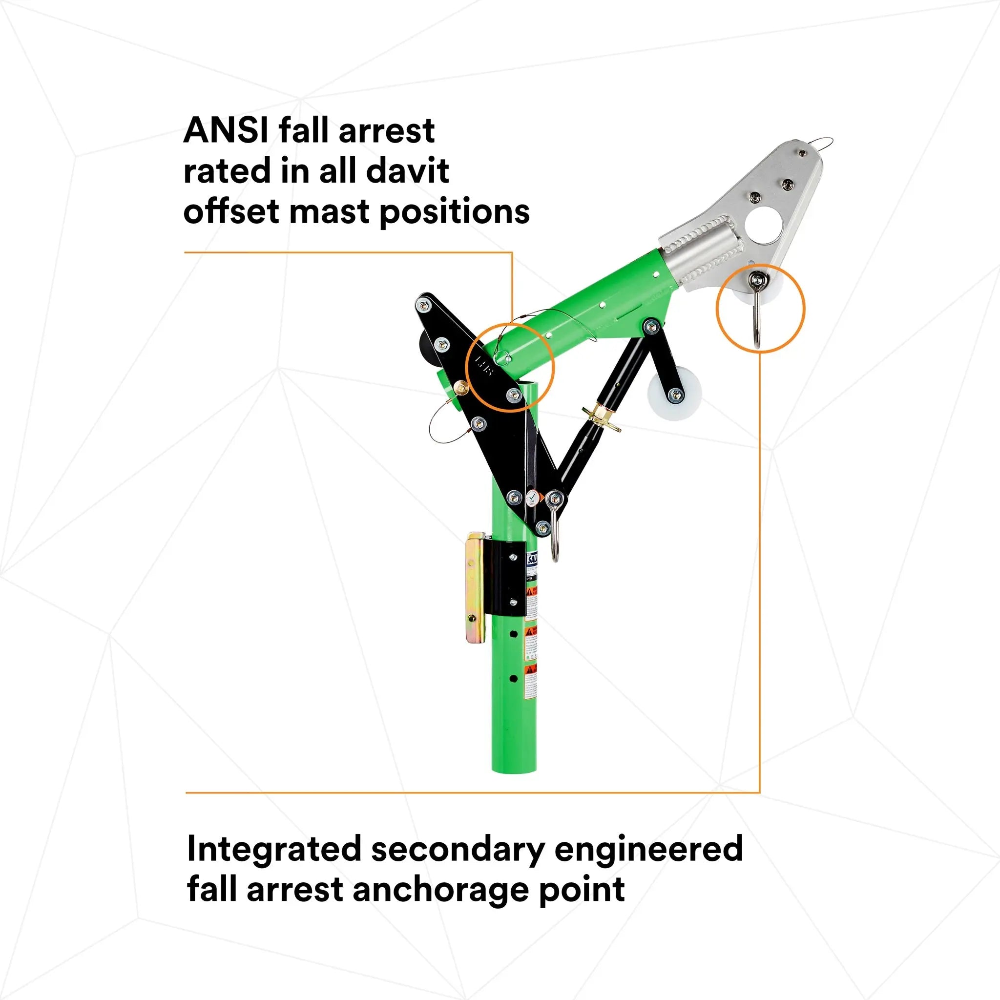 3M DBI-Sala 8518001 Confined Space Adjustable Offset Upper Davit Mast