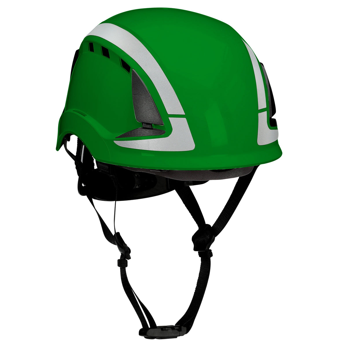3M DBI-Sala X6000 Series Safety Helmet, Type II with SecureFit, Reflective, Uvicator, 1 Each, Vented, Green, Main Image