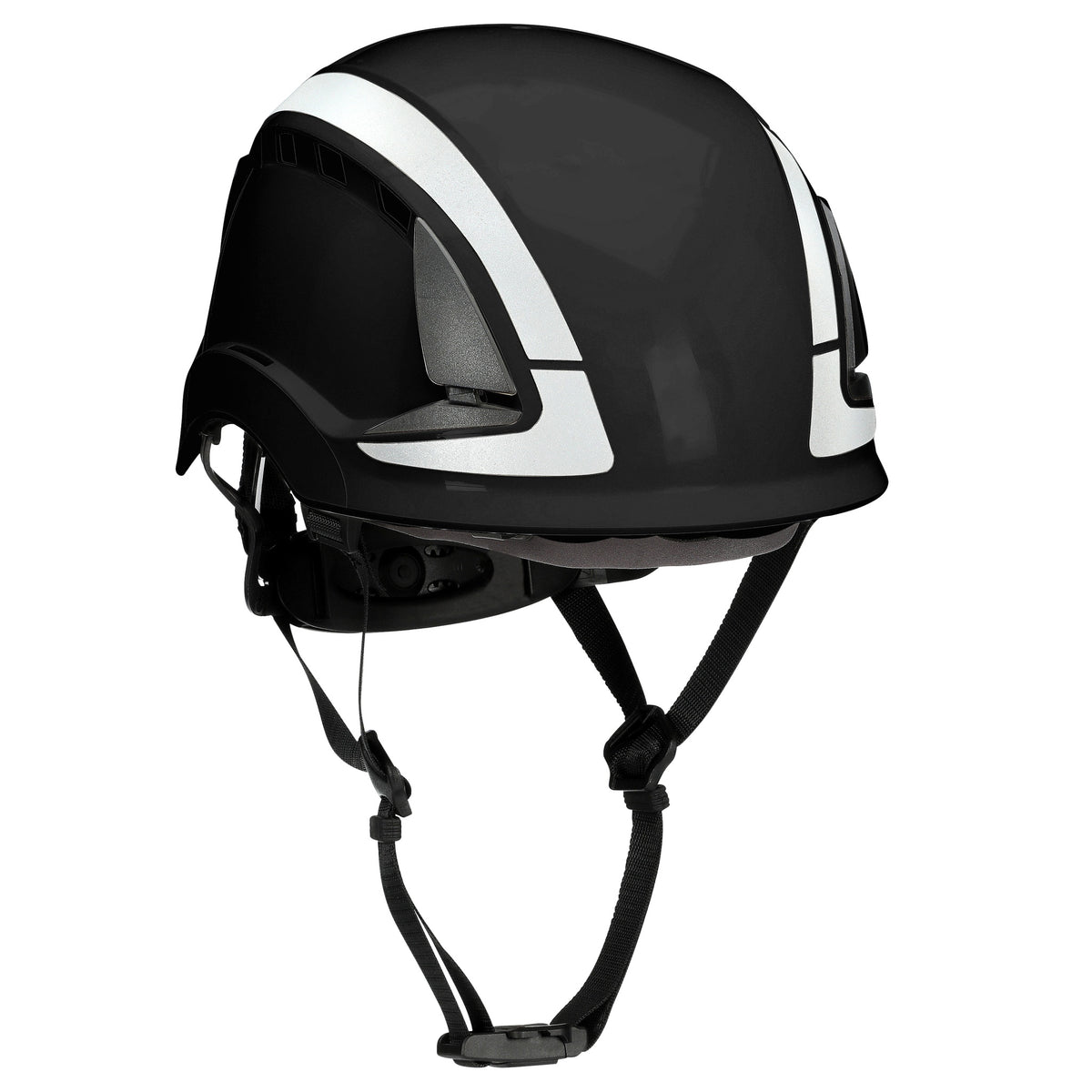 3M DBI-Sala X6000 Series Safety Helmet, Type II with SecureFit, Reflective, Uvicator, 1 Each, Vented, Black, Main Image