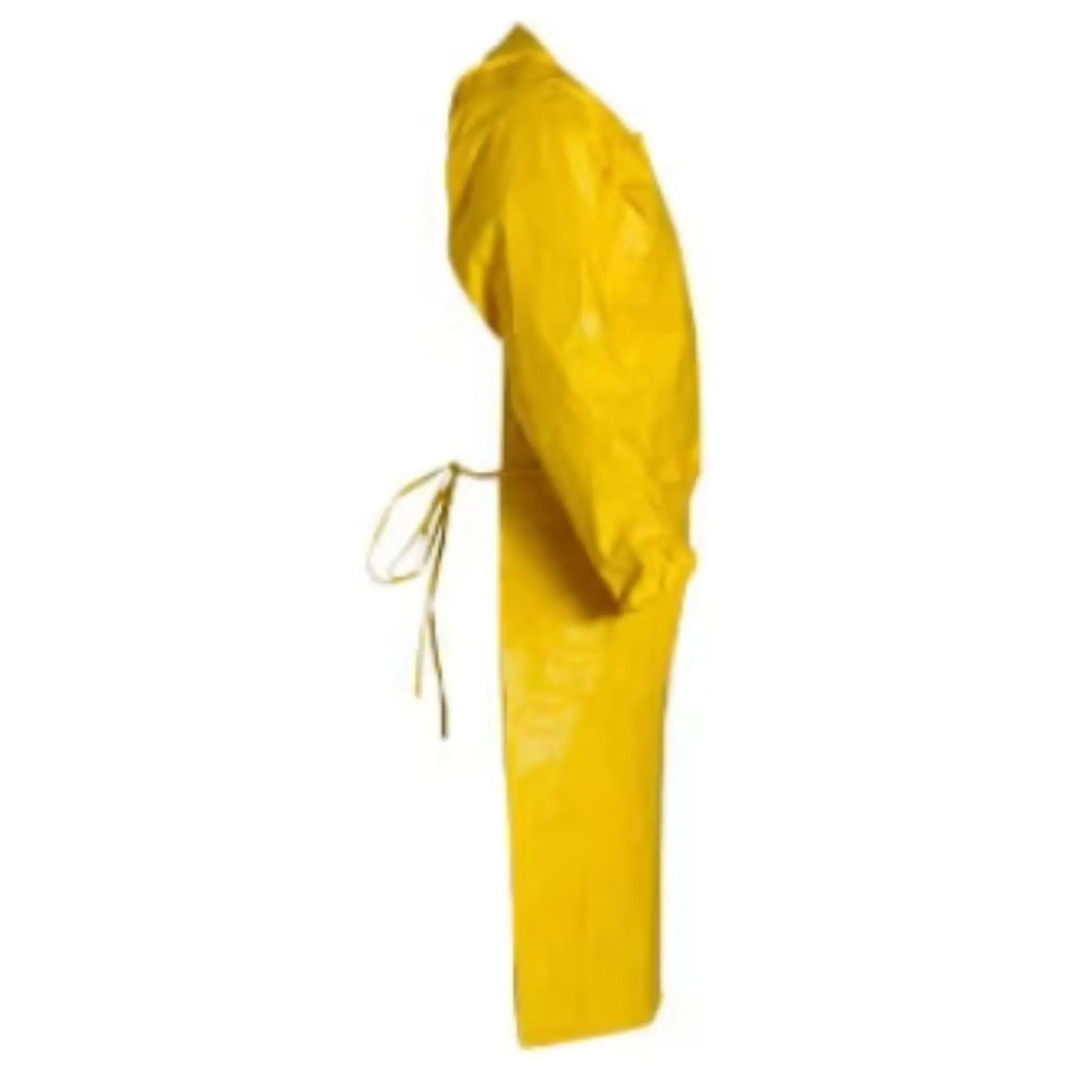 DuPont Tychem 2000 QC275BYL Sleeved Apron with Elastic Wrists, 44" Long, Yellow, Case of 25