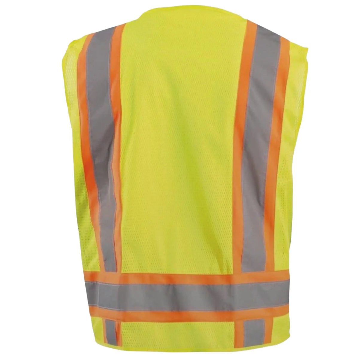 Value Two-Tone Surveyor Mesh Vest, yellow, 