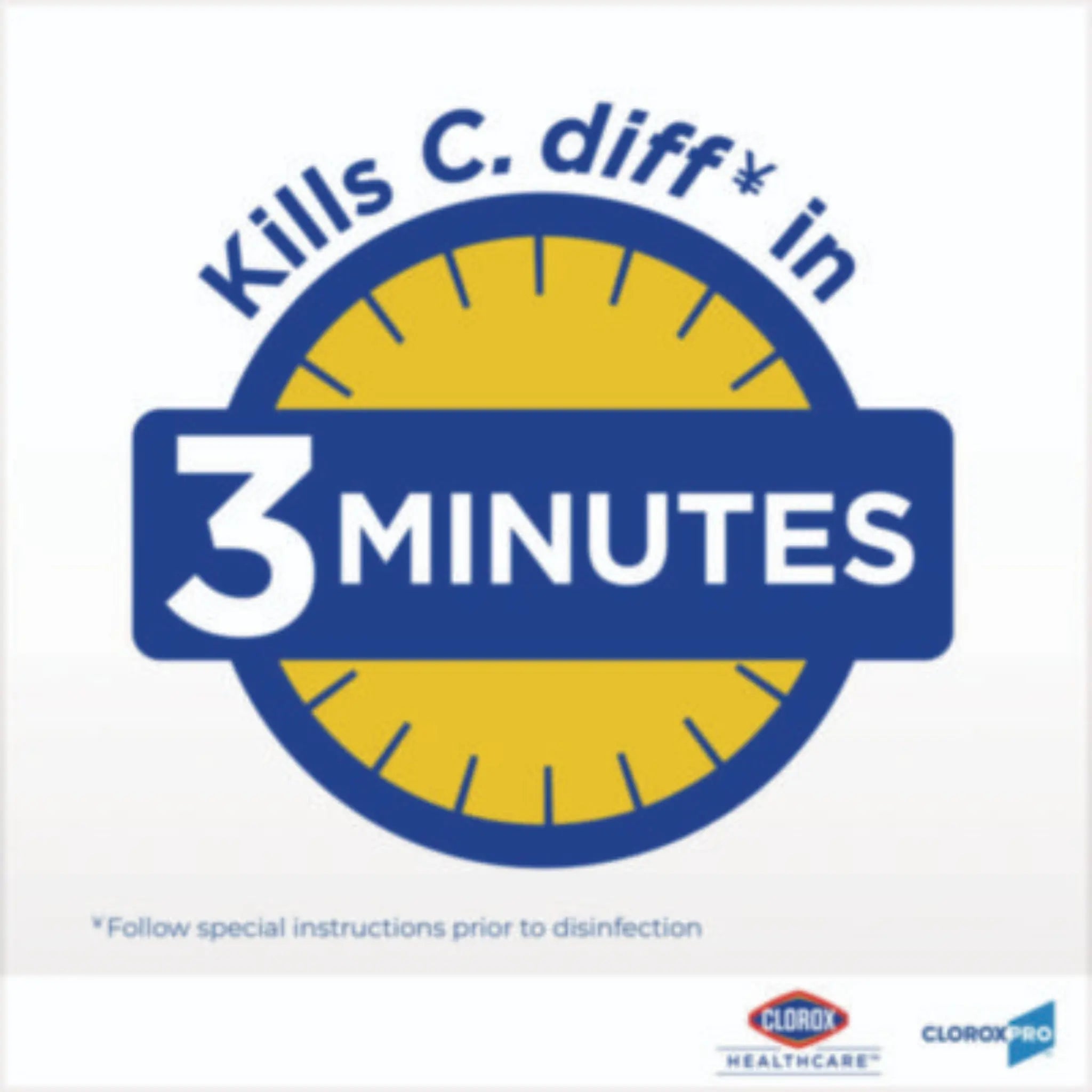 CLOROX SALES CO. CLO30358CT Bleach Germicidal Wipes, 3 Minutes