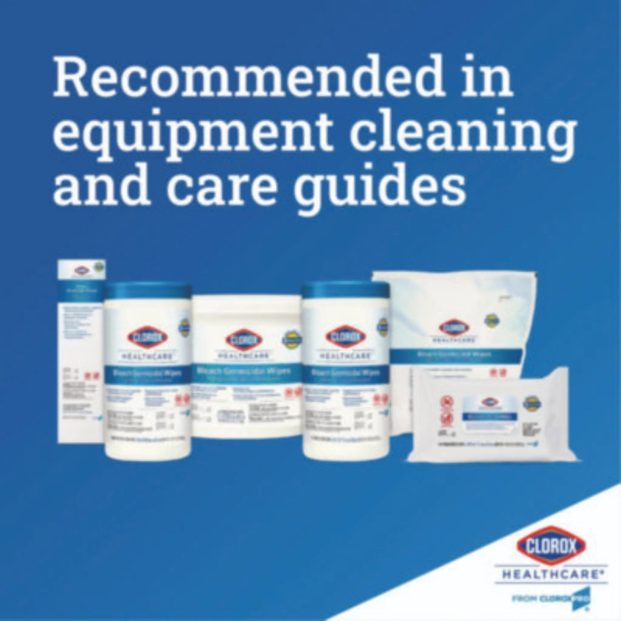 CLOROX SALES CO. CLO30358CT Bleach Germicidal Wipes, for equipment cleaning