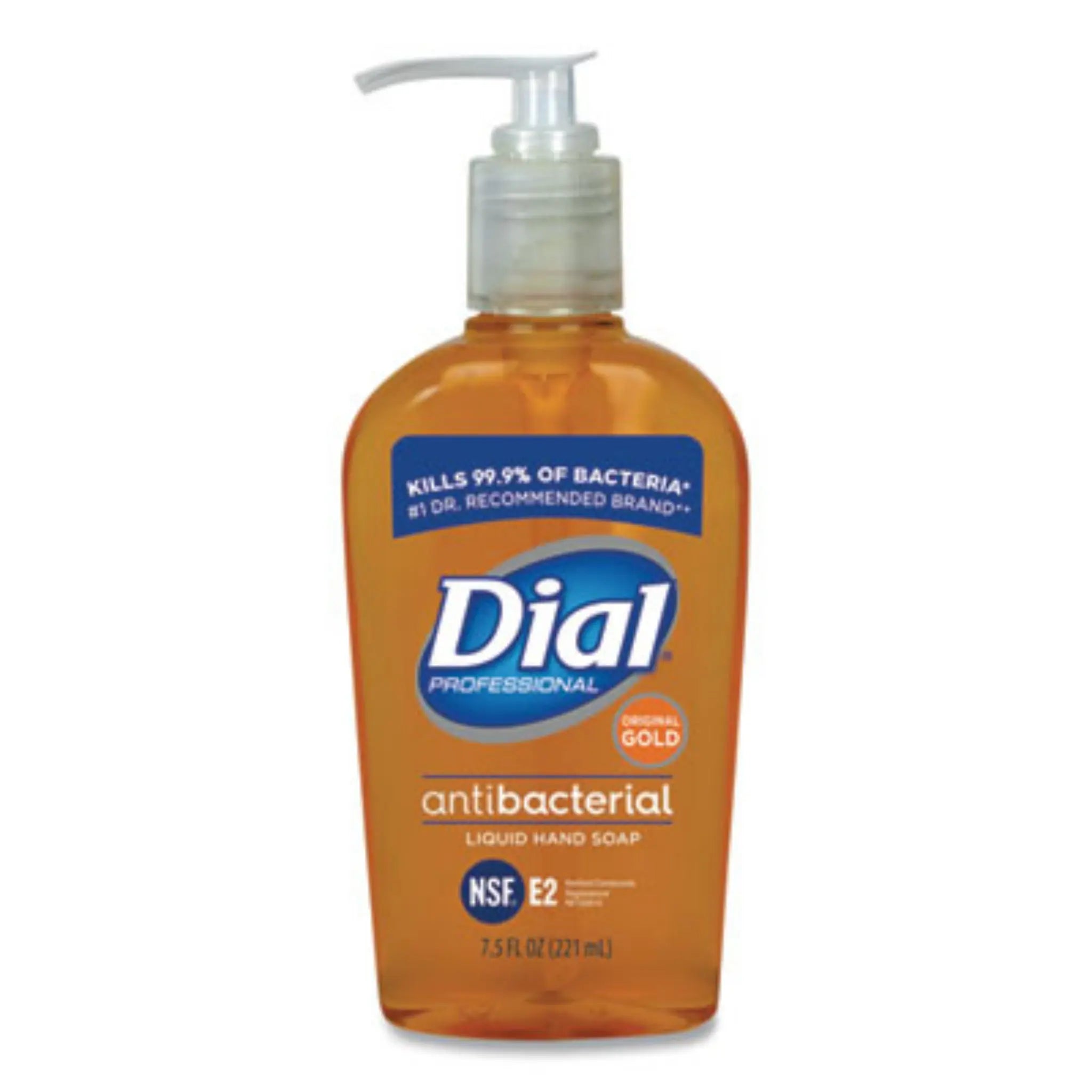 DIAL PROFESSIONAL DIA84014EA Gold Antibacterial Liquid Hand Soap, Floral, 7.5 Oz Pump, 1 Each 