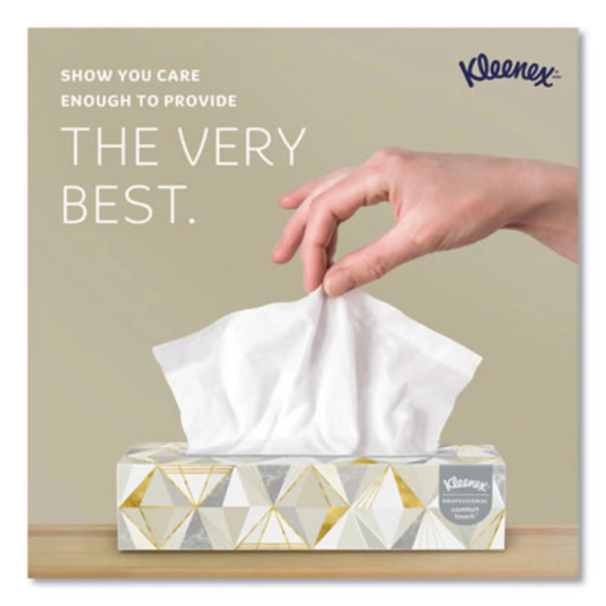 KIMBERLY-CLARK Kleenex 03076 White Facial Tissue for Business, The Best