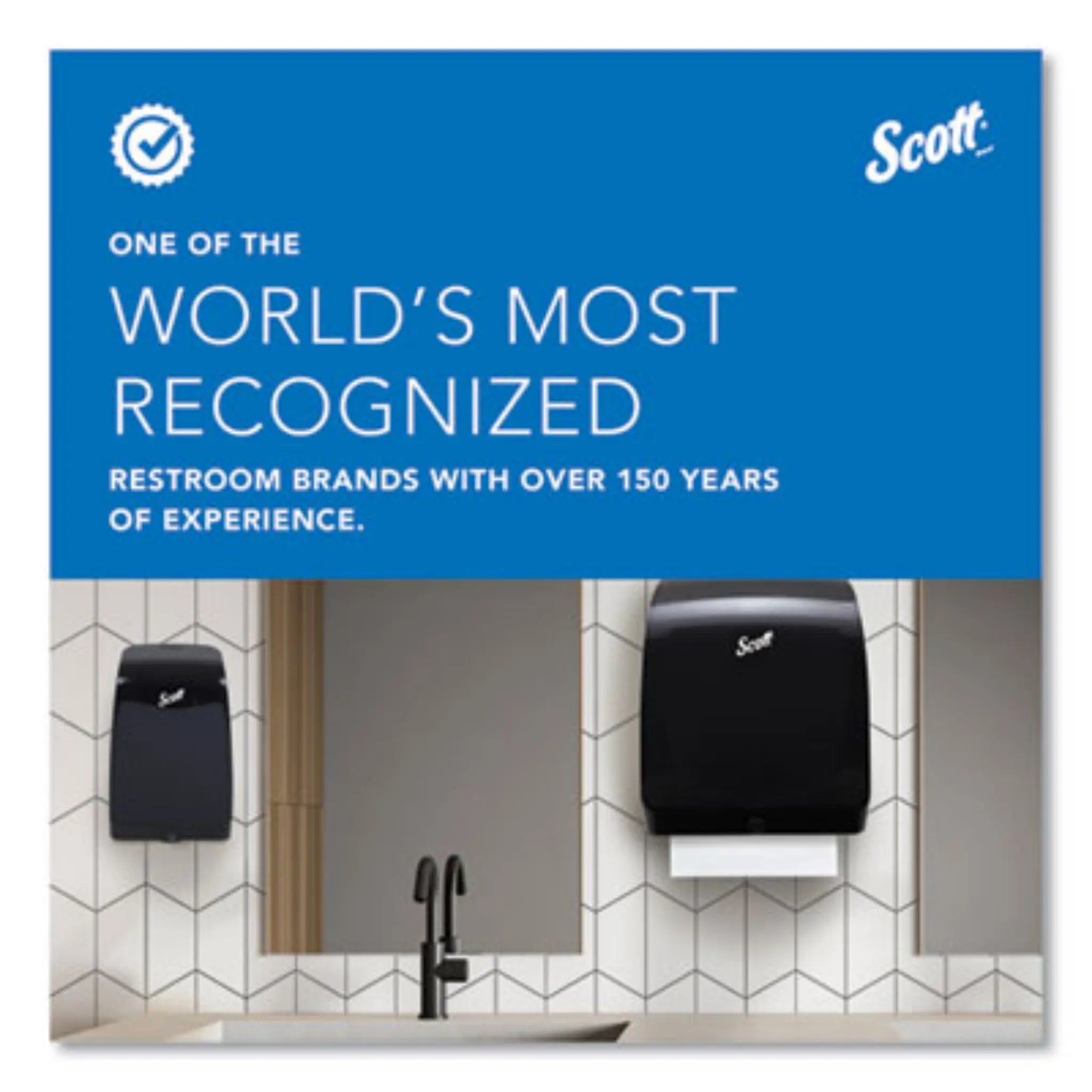 KIMBERLY-CLARK Scott 13217 Essential 100% Recycled Fiber SRB Bathroom Tissue, World's Most Recognize