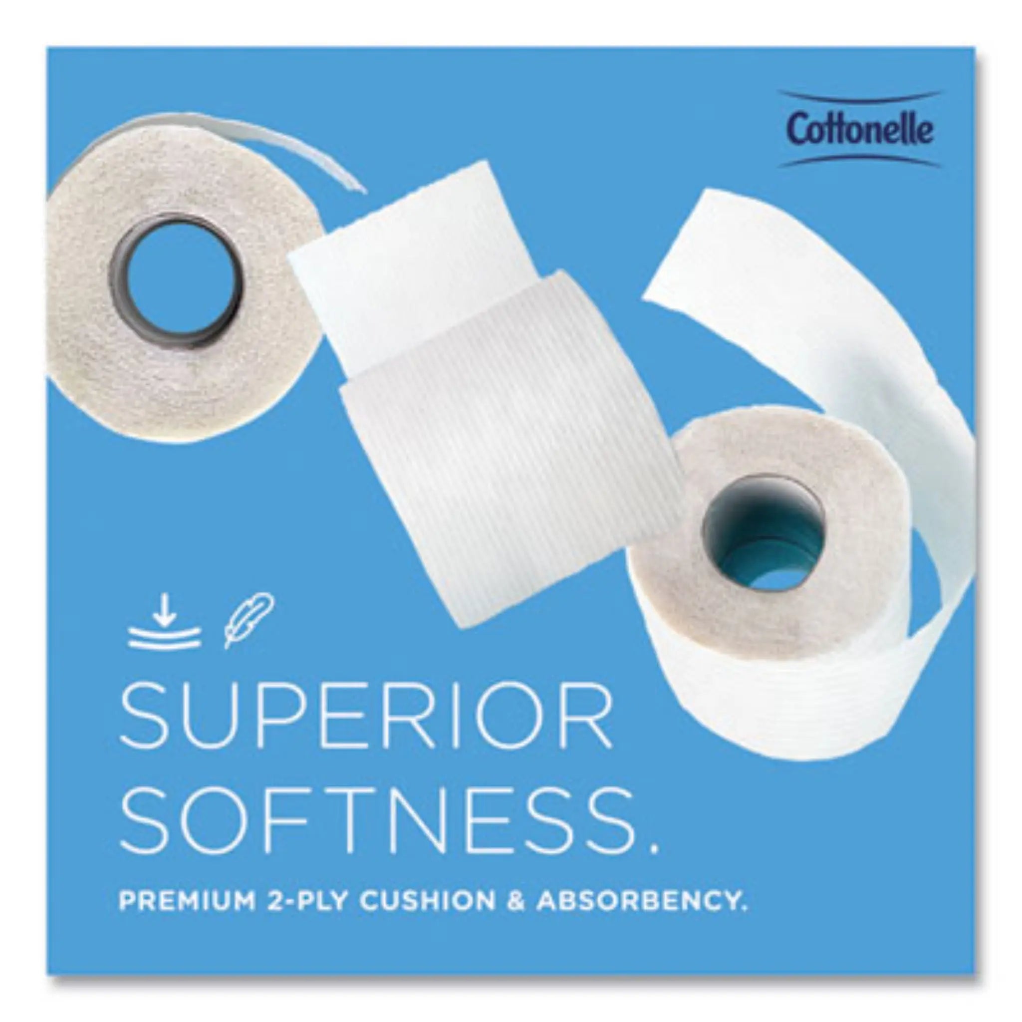 KIMBERLY-CLARK Cottonelle 17713 2-Ply Bathroom Tissue for Business, Superior Softness