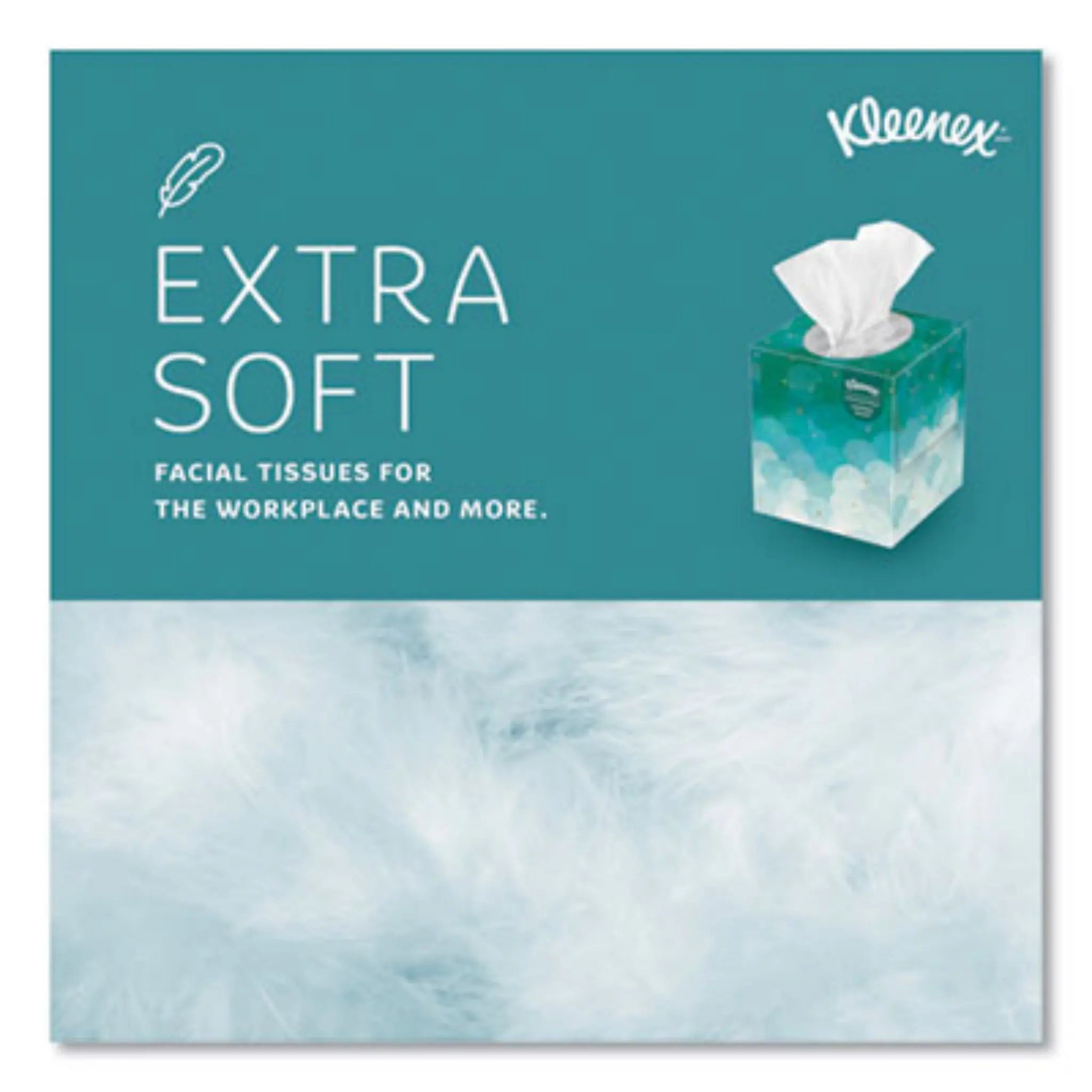 KIMBERLY-CLARK Kleenex 21270CT Boutique White Facial Tissue for Business, Extra Soft
