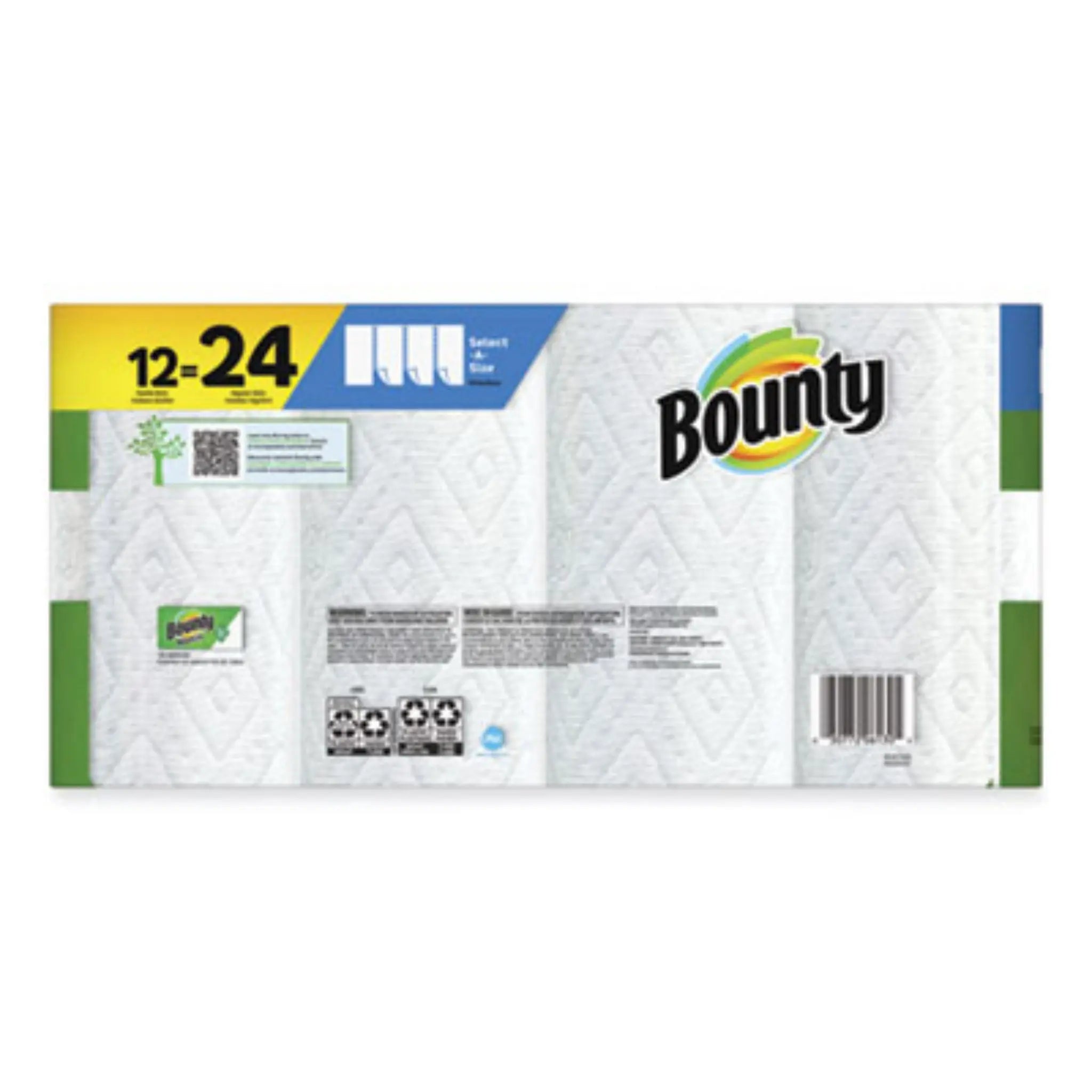 PROCTER & GAMBLE PGC08664 Select-a-Size Kitchen Roll Paper Towels, Back View