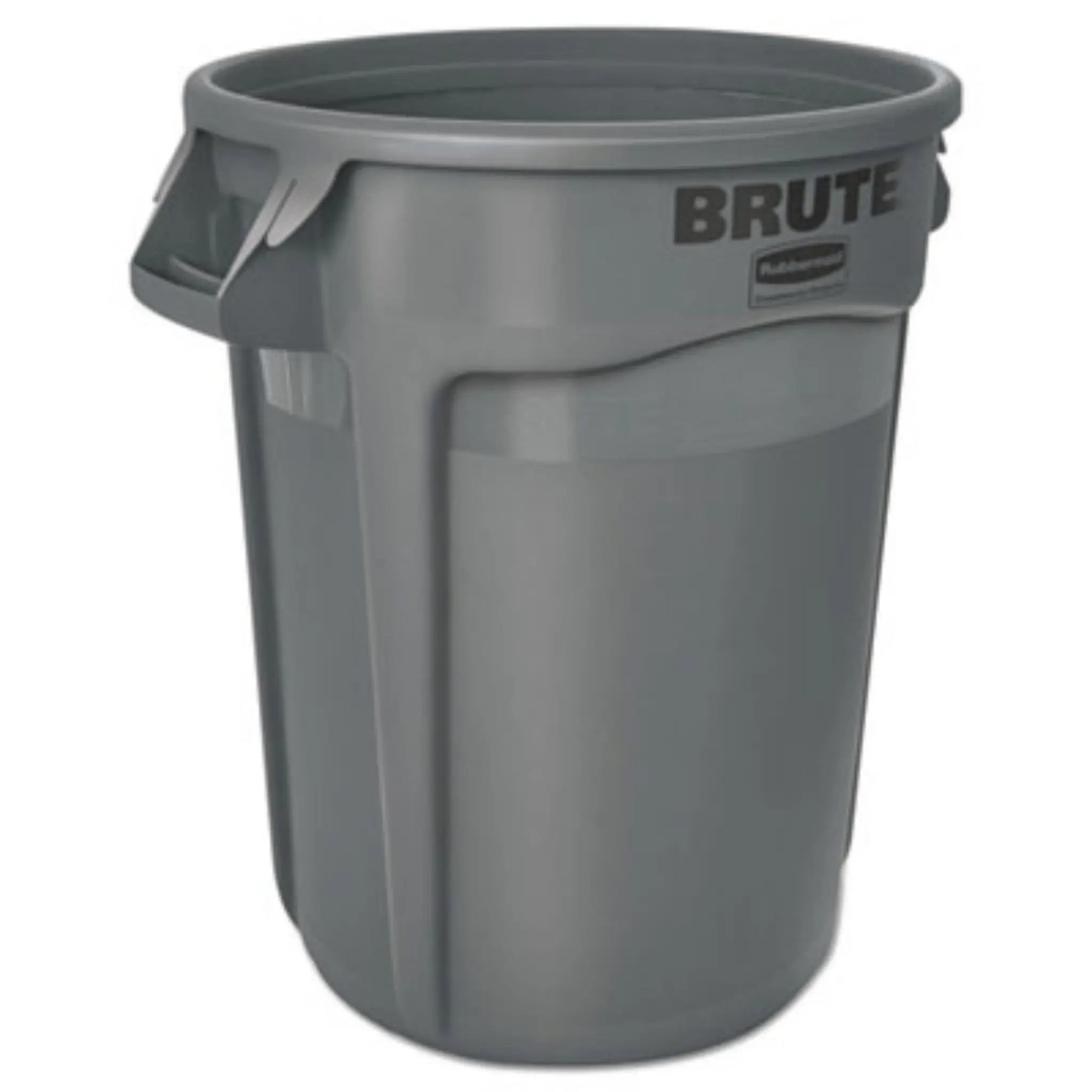 RUBBERMAID COMMERCIAL PROD. RCP263200GY Vented Round Brute Container, Side View