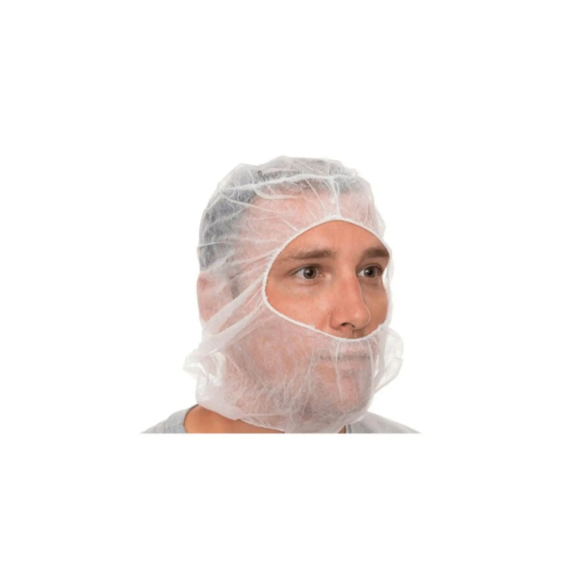 International EnviroGuard NH2000 Head and Face Ninja Hood, Polypropylene, White, Case of 1000