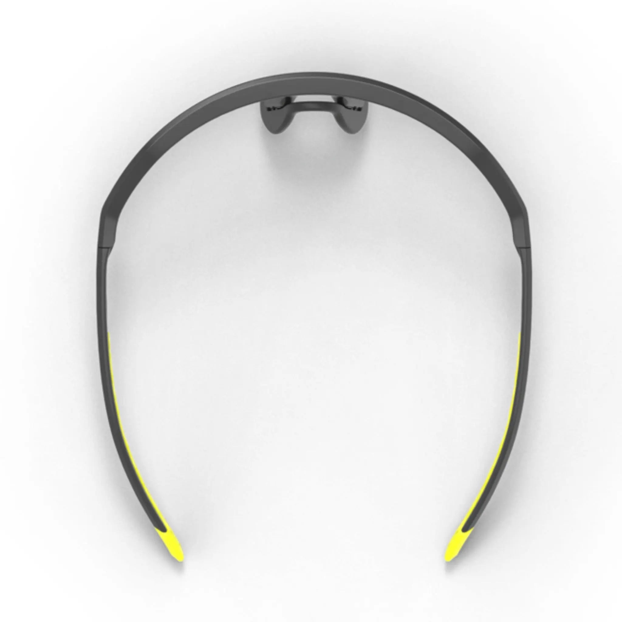 HEXARMOR 13-12005-15 Shockwave Hi-Vis Safety Glasses, Blue Mirror Anti-Scratch Lens, Top View