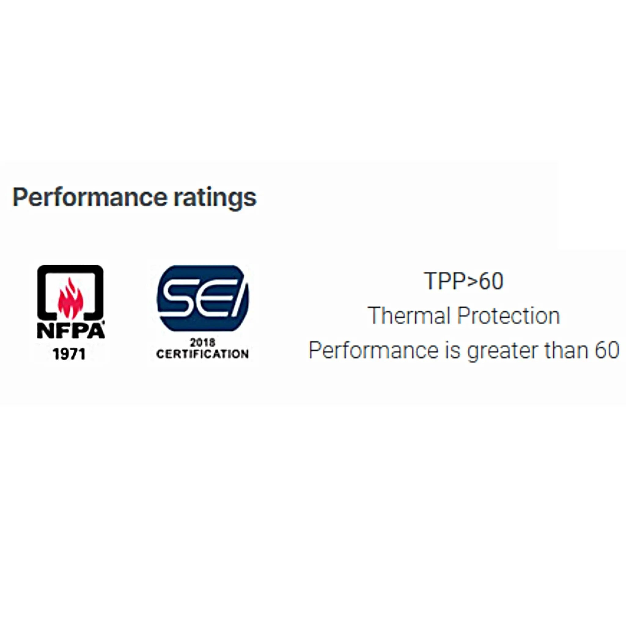 HexArmor FireArmor SR-X 8180 Structural Fire Glove, Gray, 1 Pair 