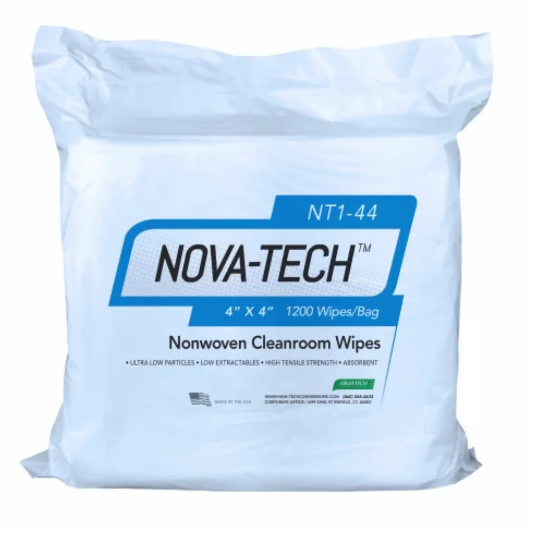 High-Tech Conversions Inc Non-Sterile Poly-Cellulose Cleanroom Wipes, Main Image