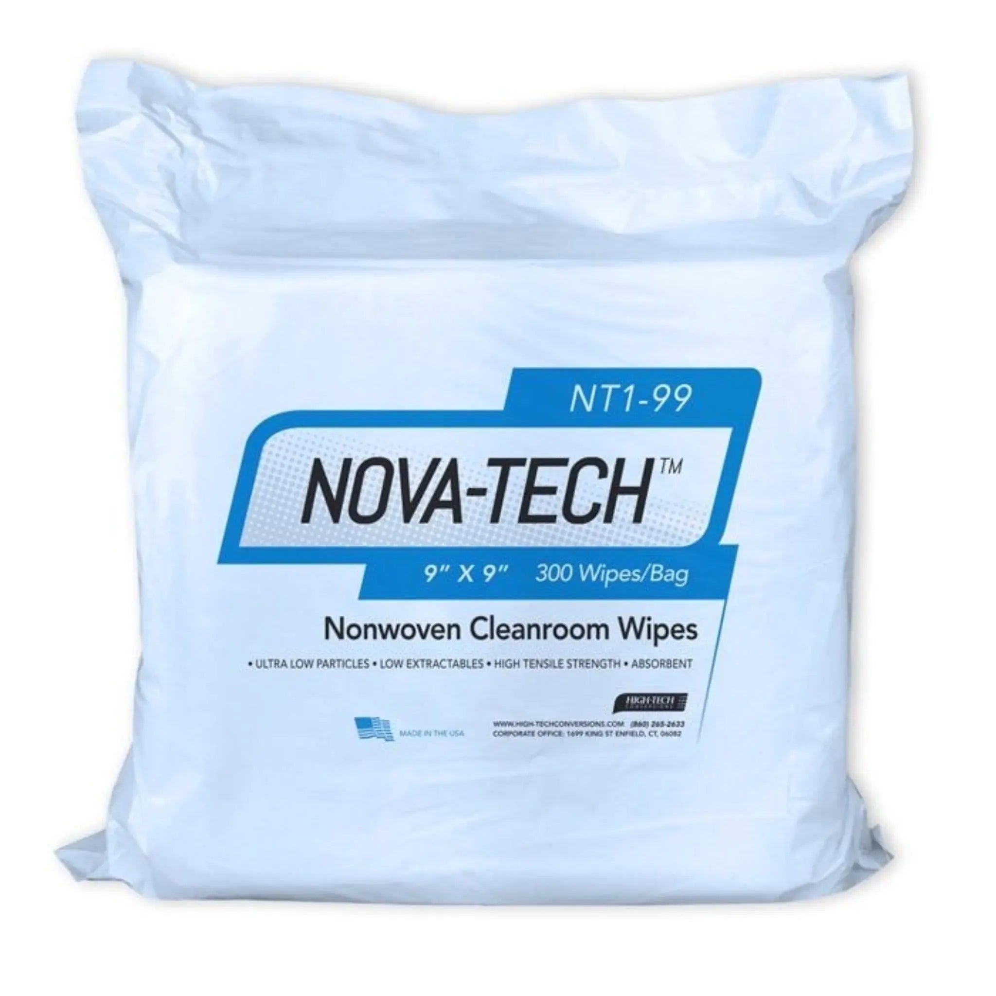 High-Tech Conversions Inc NOVA-TECH NT1-1212 Nonwoven Cleanroom Wipes, Main Image
