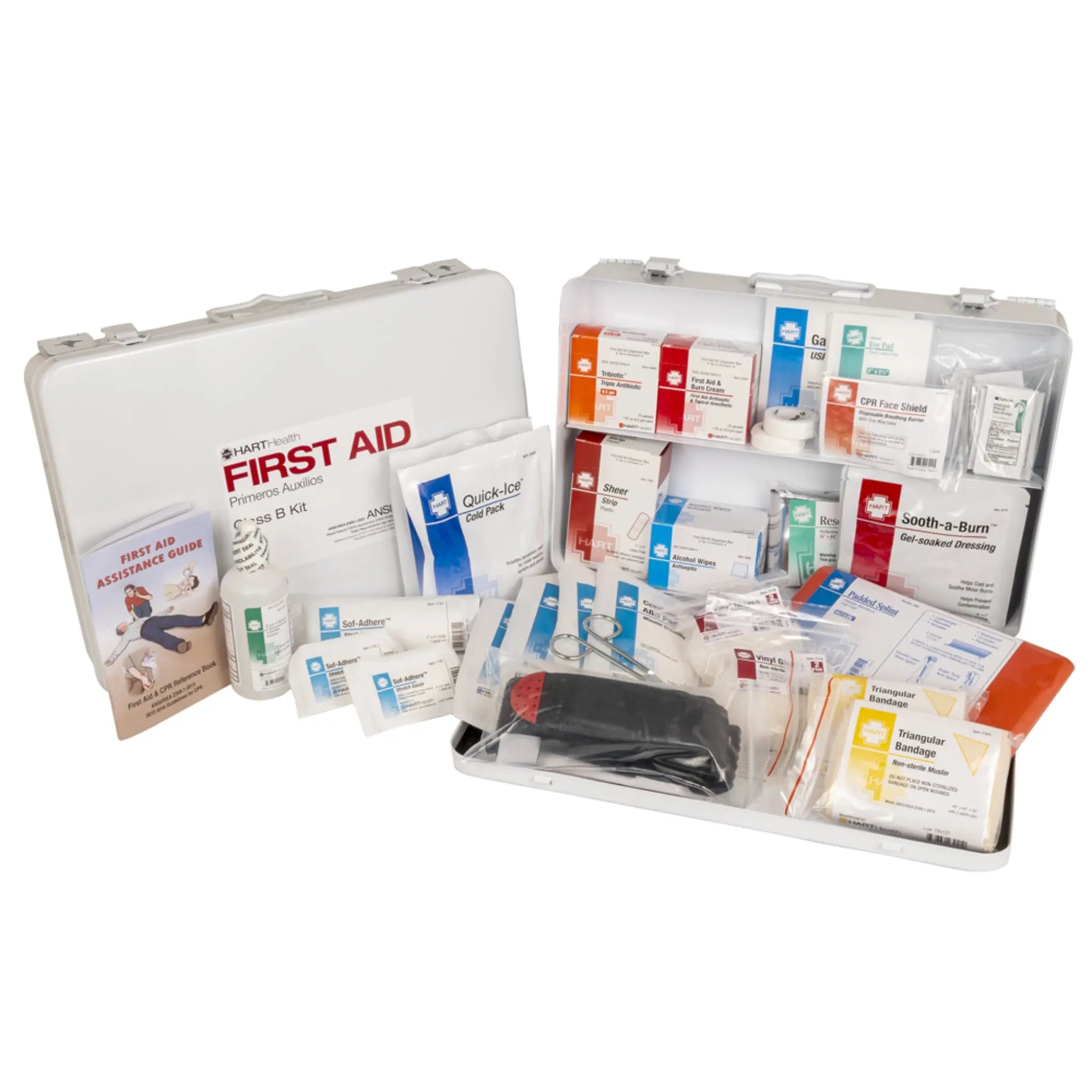 Hart Rinse Kit Hart Health 0060 Class B First Aid Kit, ANSI 2021, Bulk, Metal Box, La