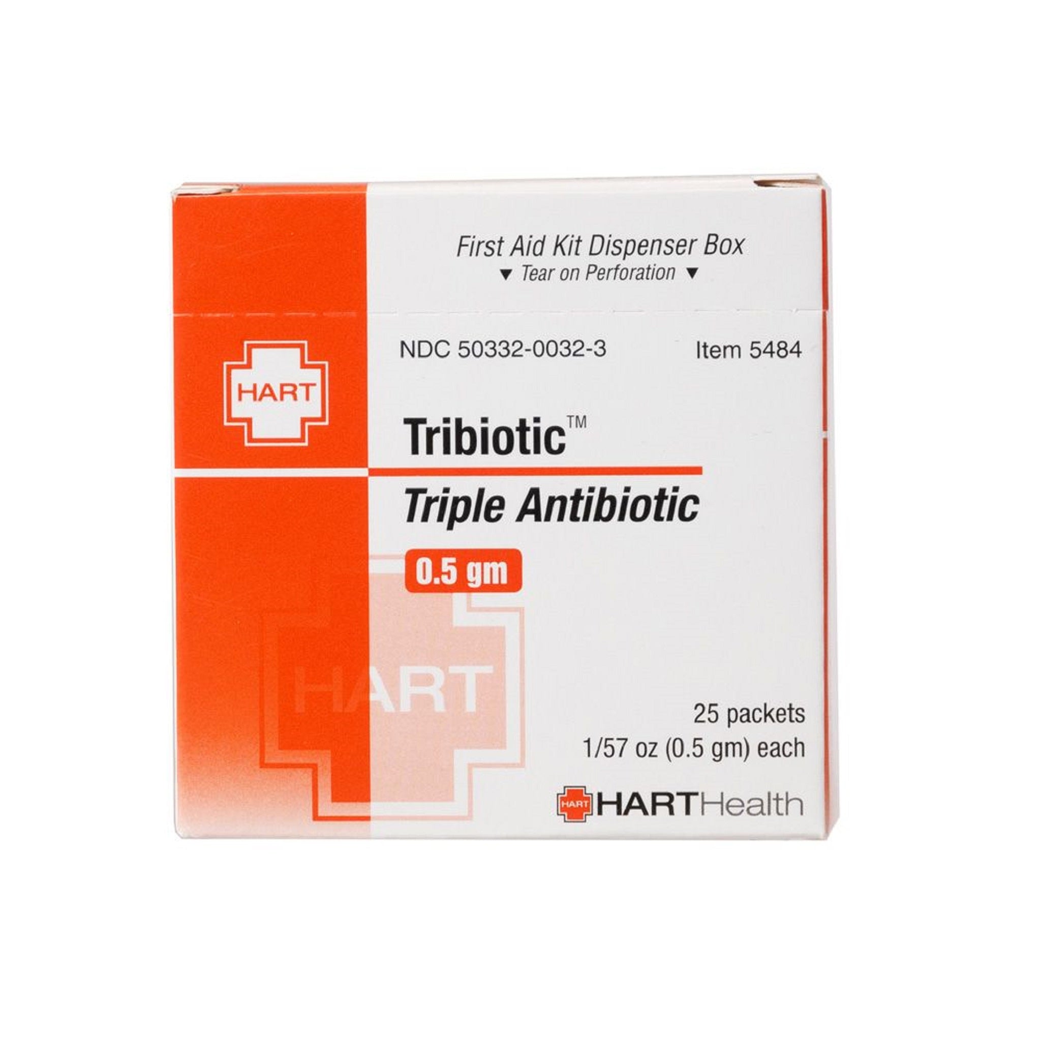 Hart Health 5484 Tribiotic Ointment, Triple Antibiotic Ointment, Box of 25