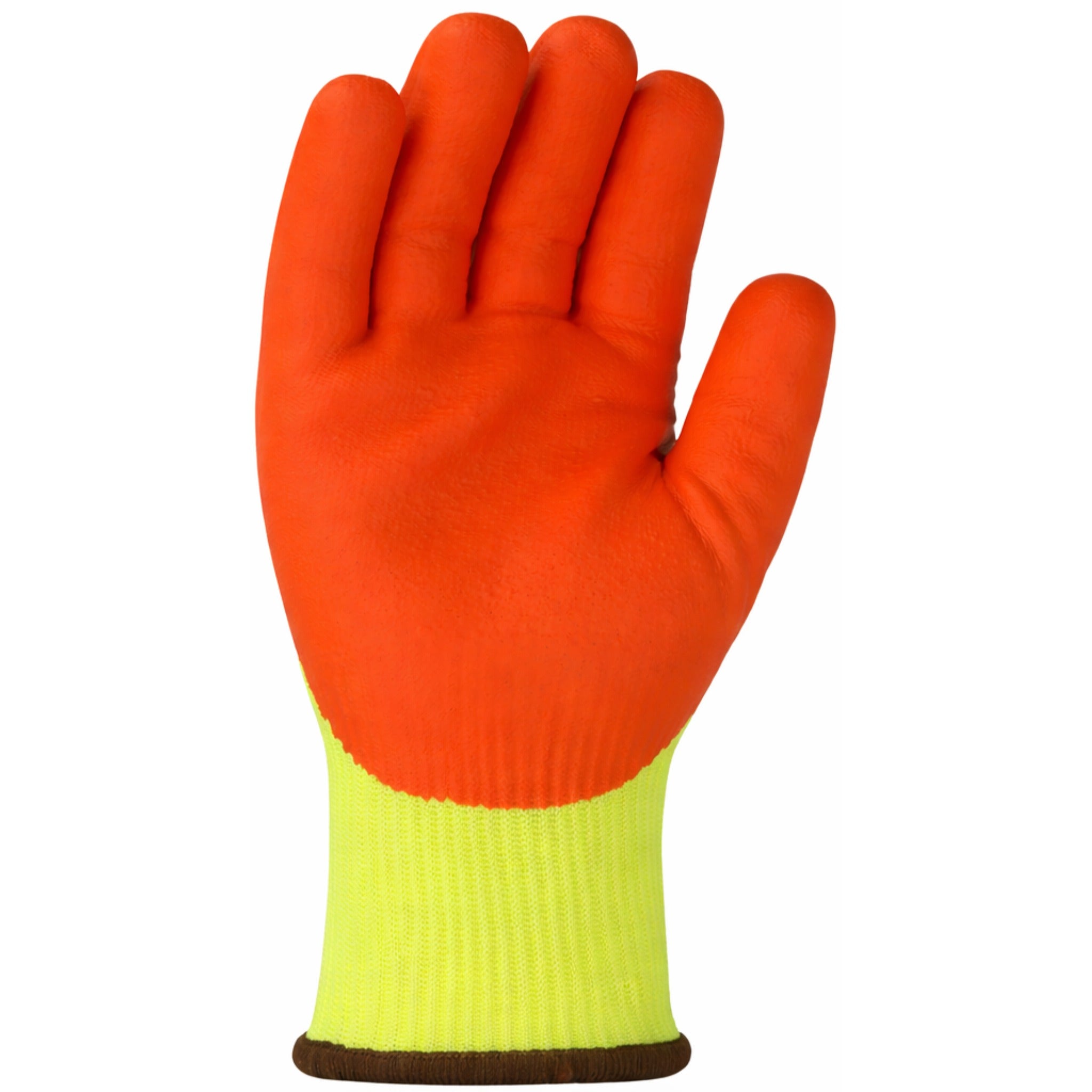 PIP G-Tel PolyKor HVY710HSNFB Seamless Knit Polykor Blended Glove with Hi-Vis Impact Protection and Nitrile Foam Coated Palm and Fingers-Front_Image