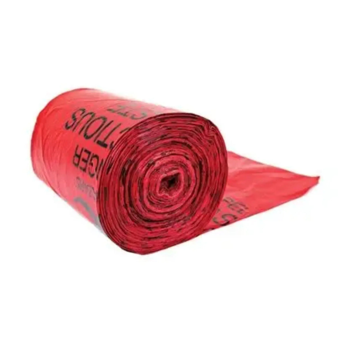 Justrite 05901 Red Biohazard Waste Can Liners, 100 Bags, Main Image