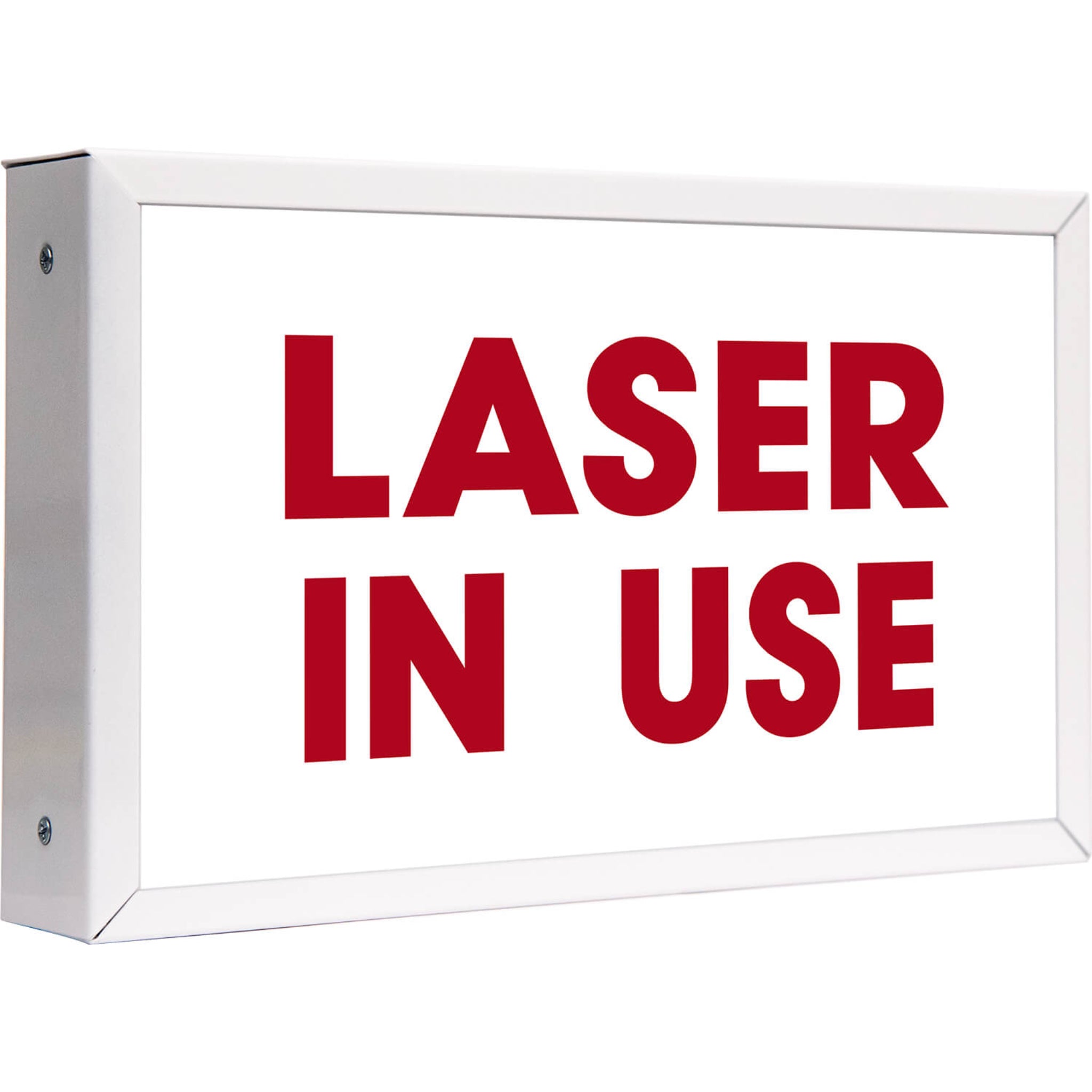 Kentek® Laser Safety SIGNLIUS1 LASER IN USE Sign, Illuminated, 1-Sided, 1 Each