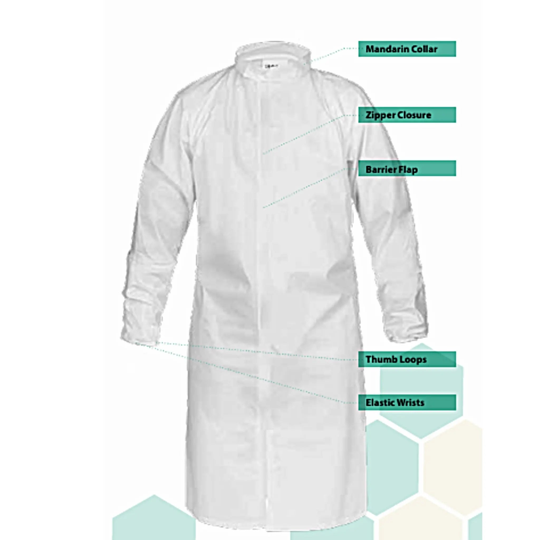 Lakeland CleanMax CTL191CM Clean Manufactured Non-Sterile Frock, Specs