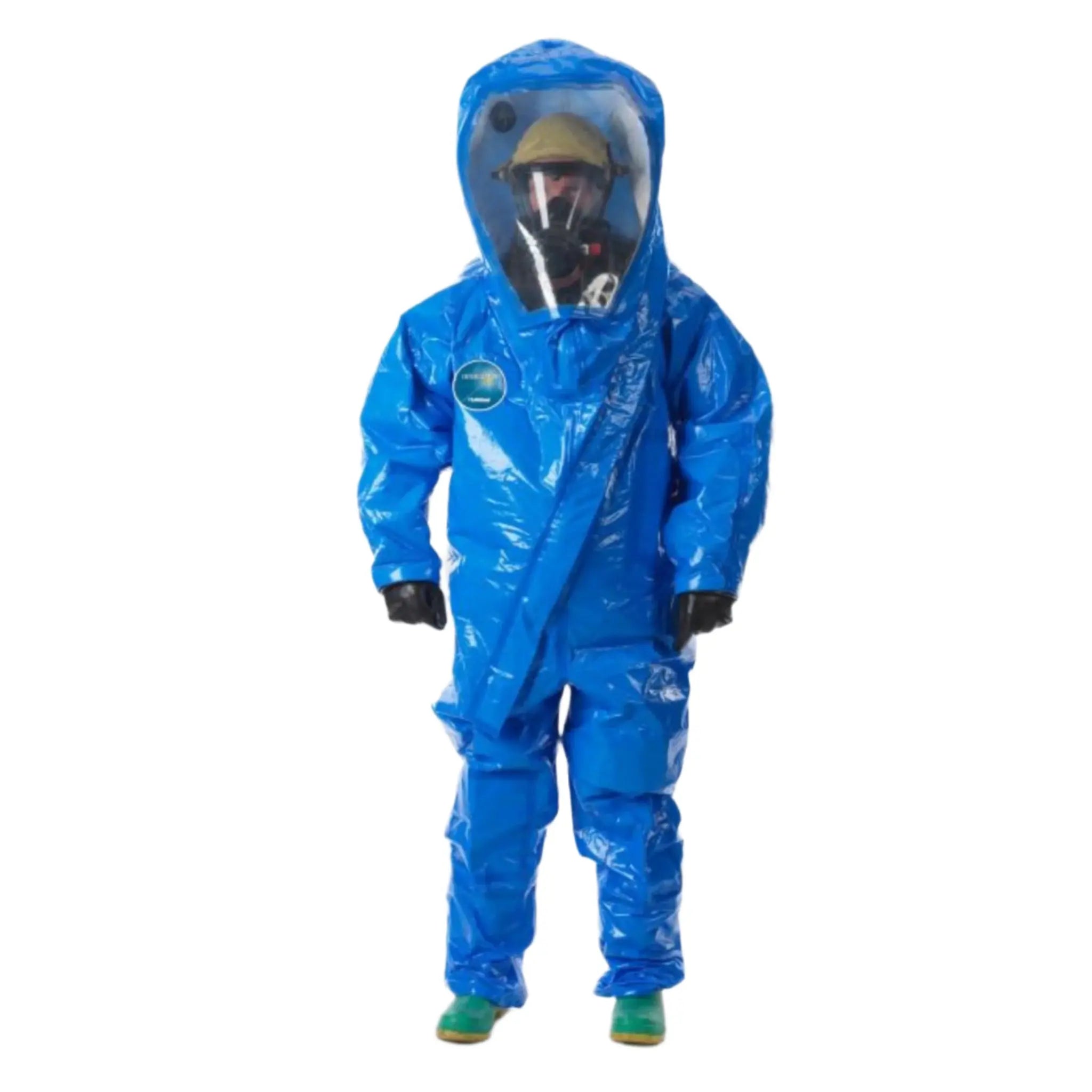 Lakeland Interceptor Plus INT640B Level A Suit, Front Entry, Blue