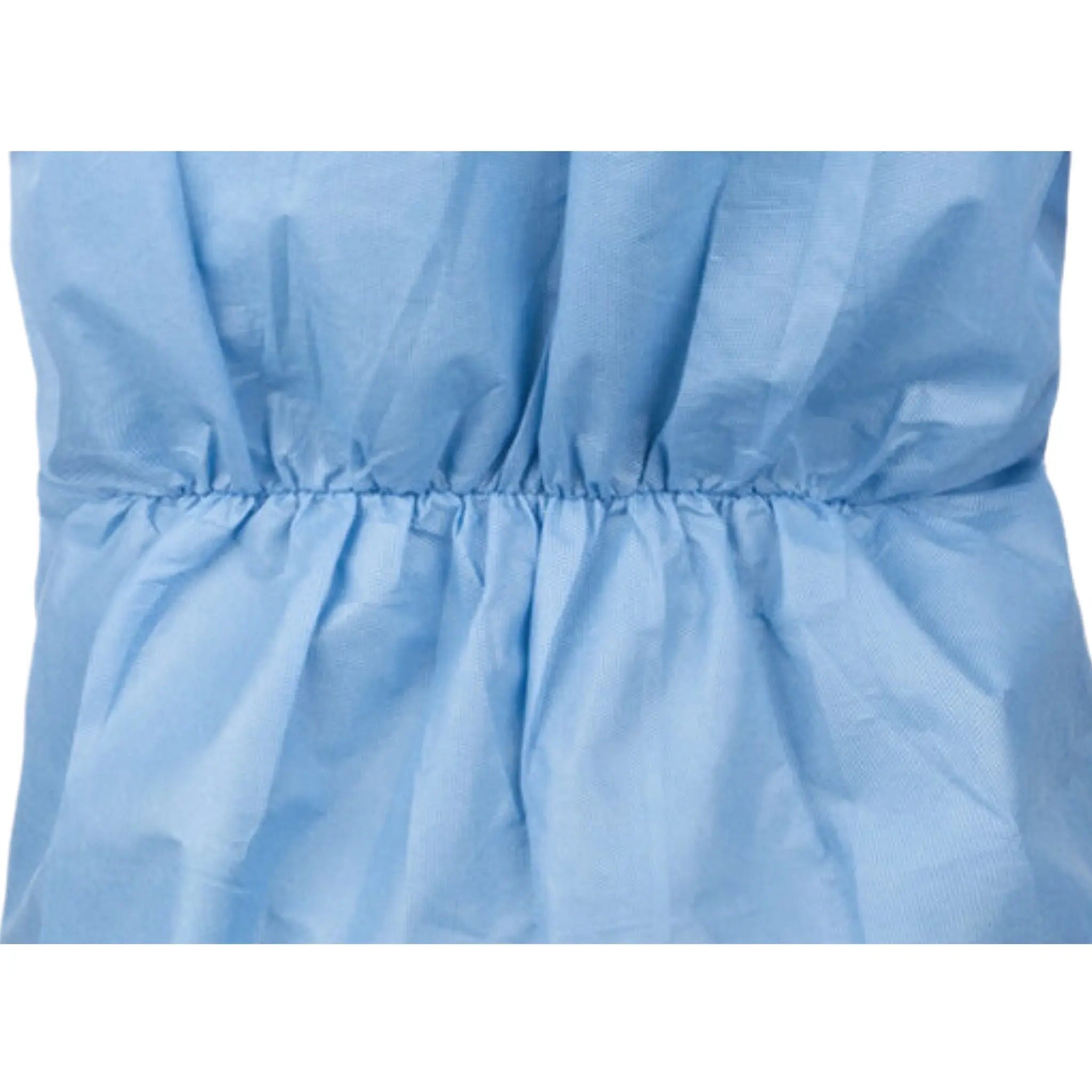 Lakeland SafeGard SSG414B Blue Coveralls with Attached Hood, Elastic Back Close Up