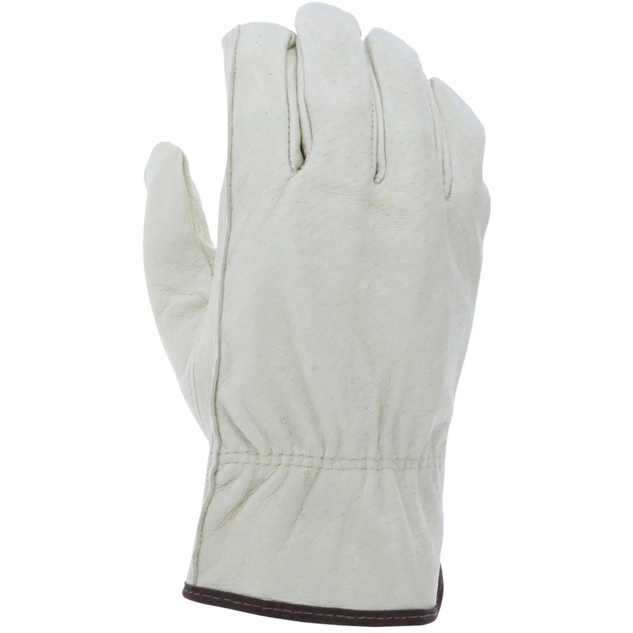 MCR Safety 3401 Leather Drivers Work Gloves, Dorsal View