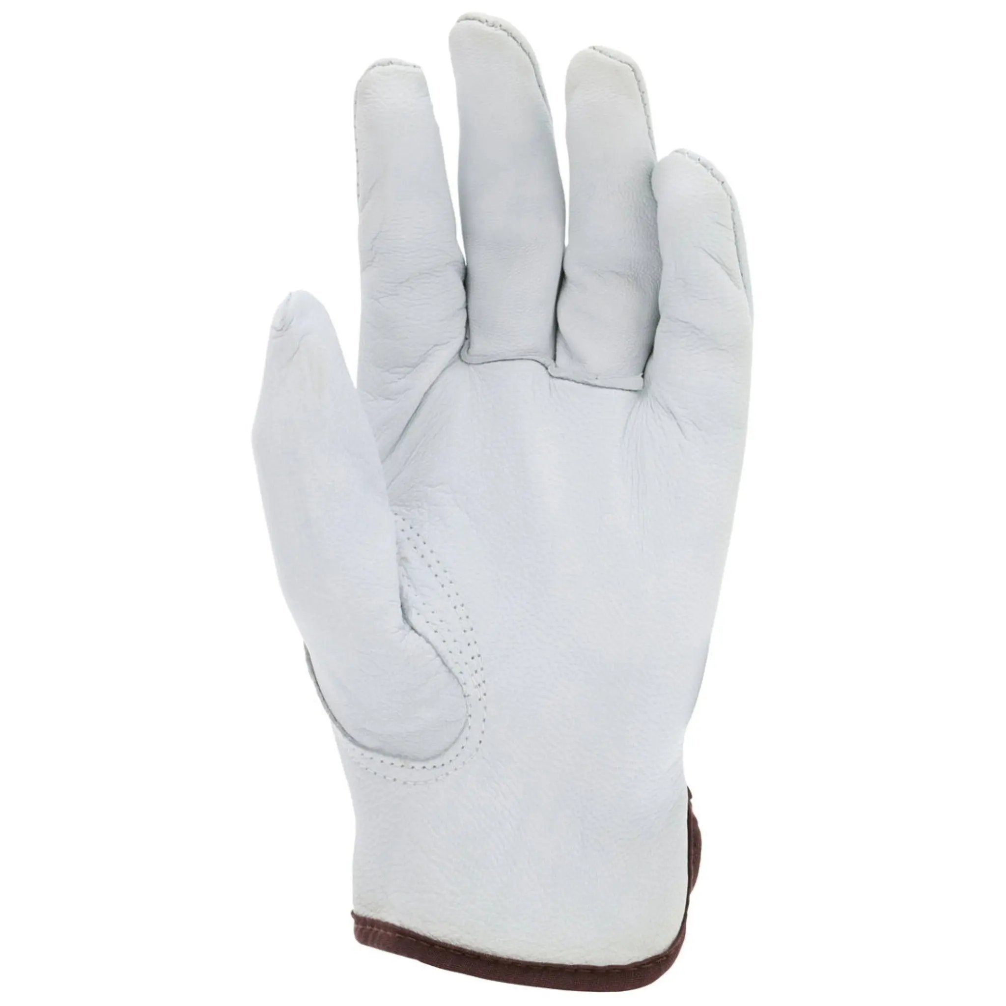MCR Safety 3611 Premium Leather Drivers Work Gloves, Palm View