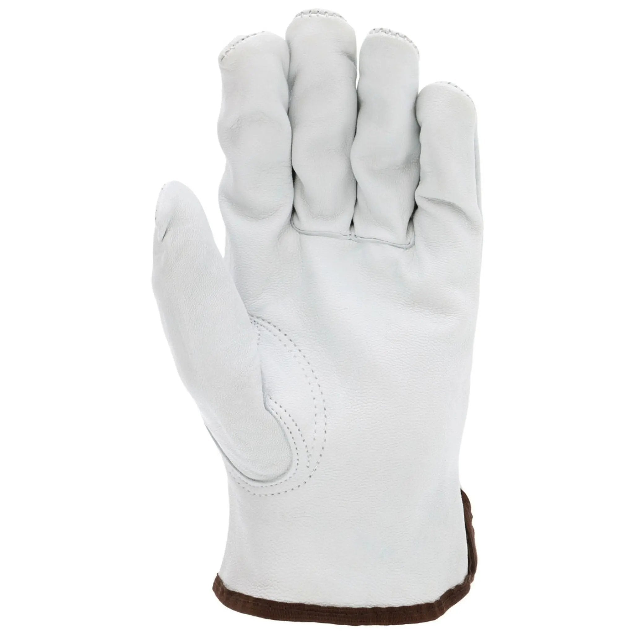 MCR Safety 36133 Leather Drivers Work Gloves, Palm View