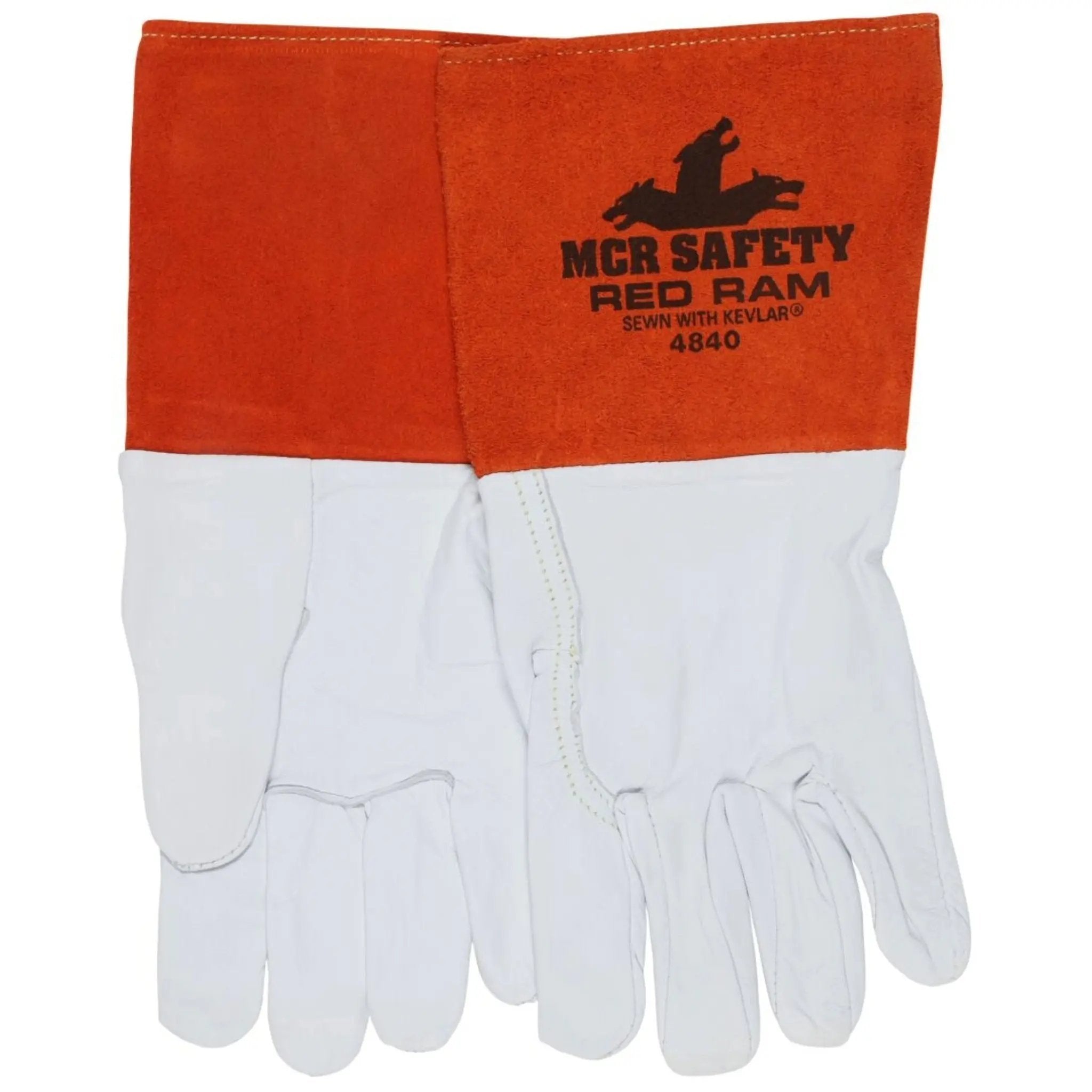 MCR Safety Red Ram 4840 Leather Welding Work Gloves, Pair