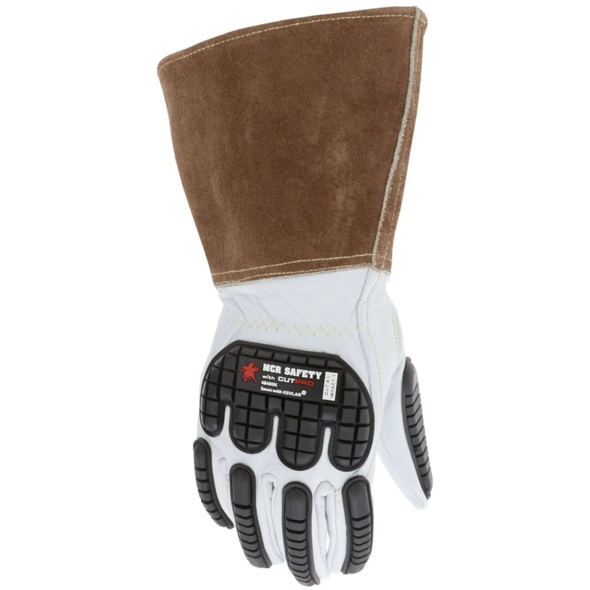 MCR Safety Welding 48406K Work Gloves, Dorsal View