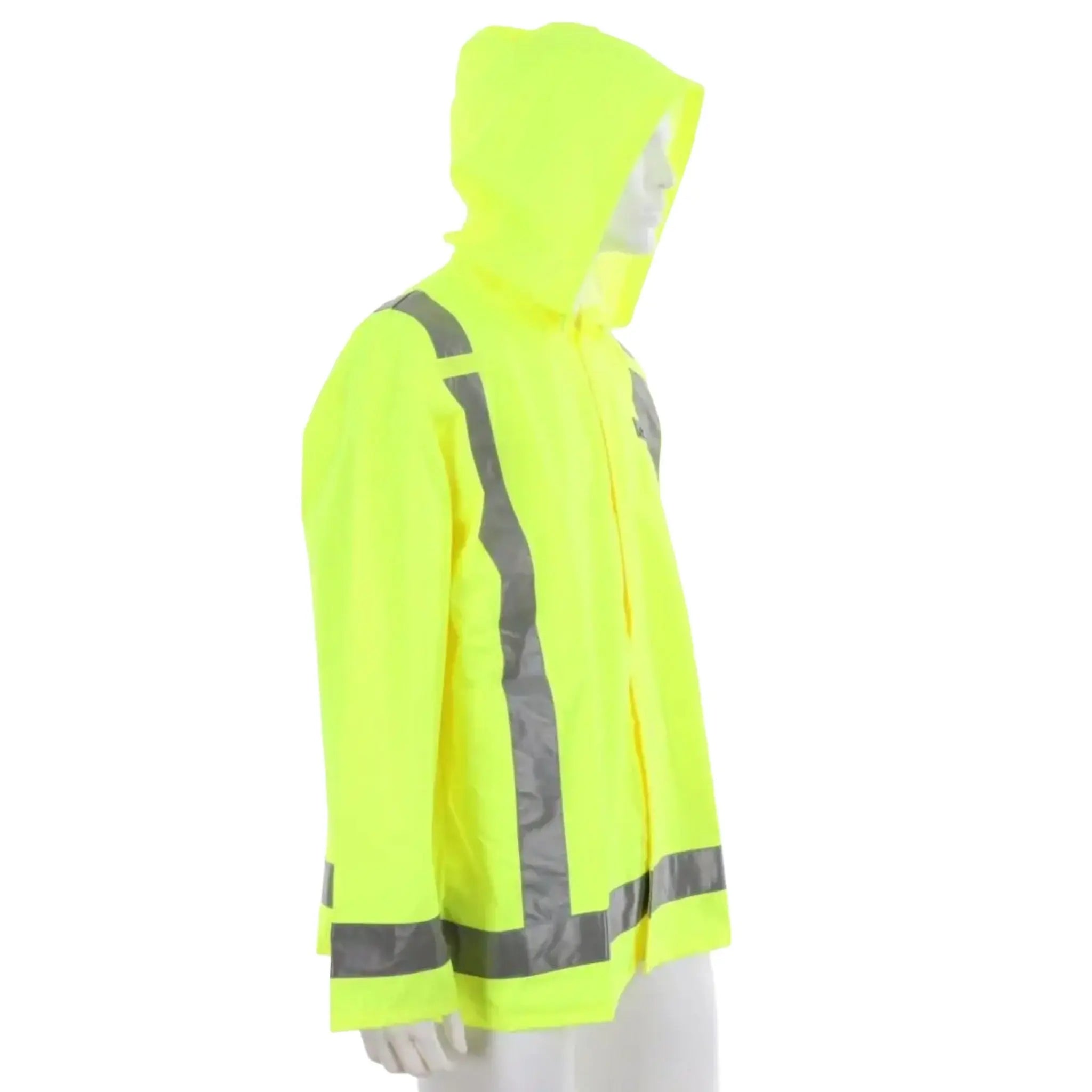 MCR Safety Luminator 500RJH Hi-Vis  Rain Jacket, SideView