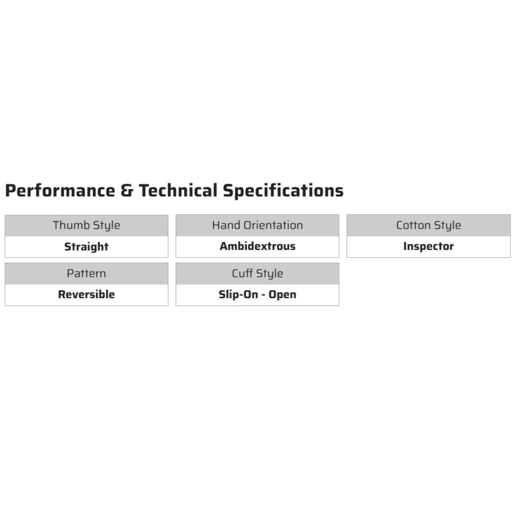MCR Safety 8700  Inspectors Gloves, Specs