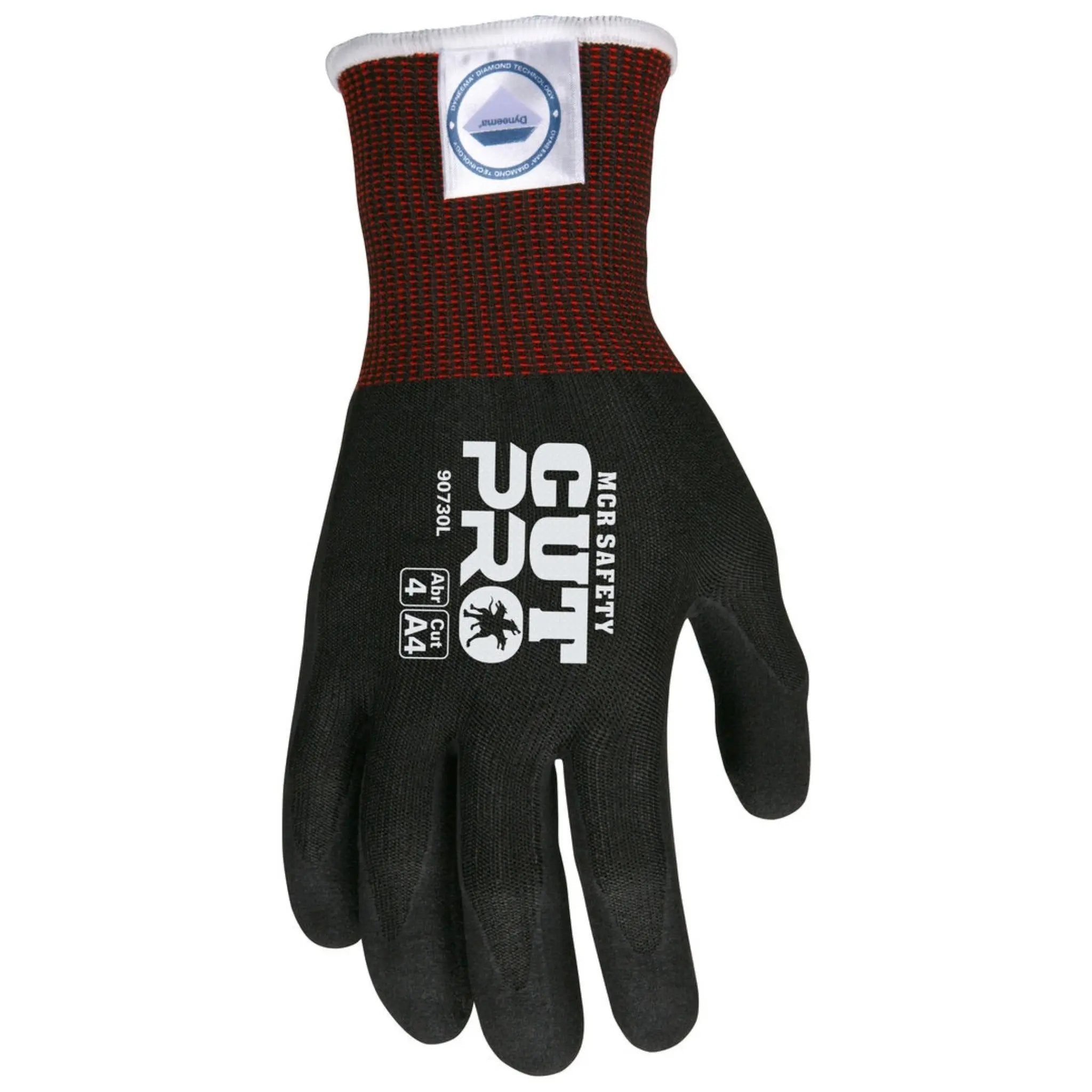 MCR Safety Cut Pro 90730 Work Gloves, Dorsal View