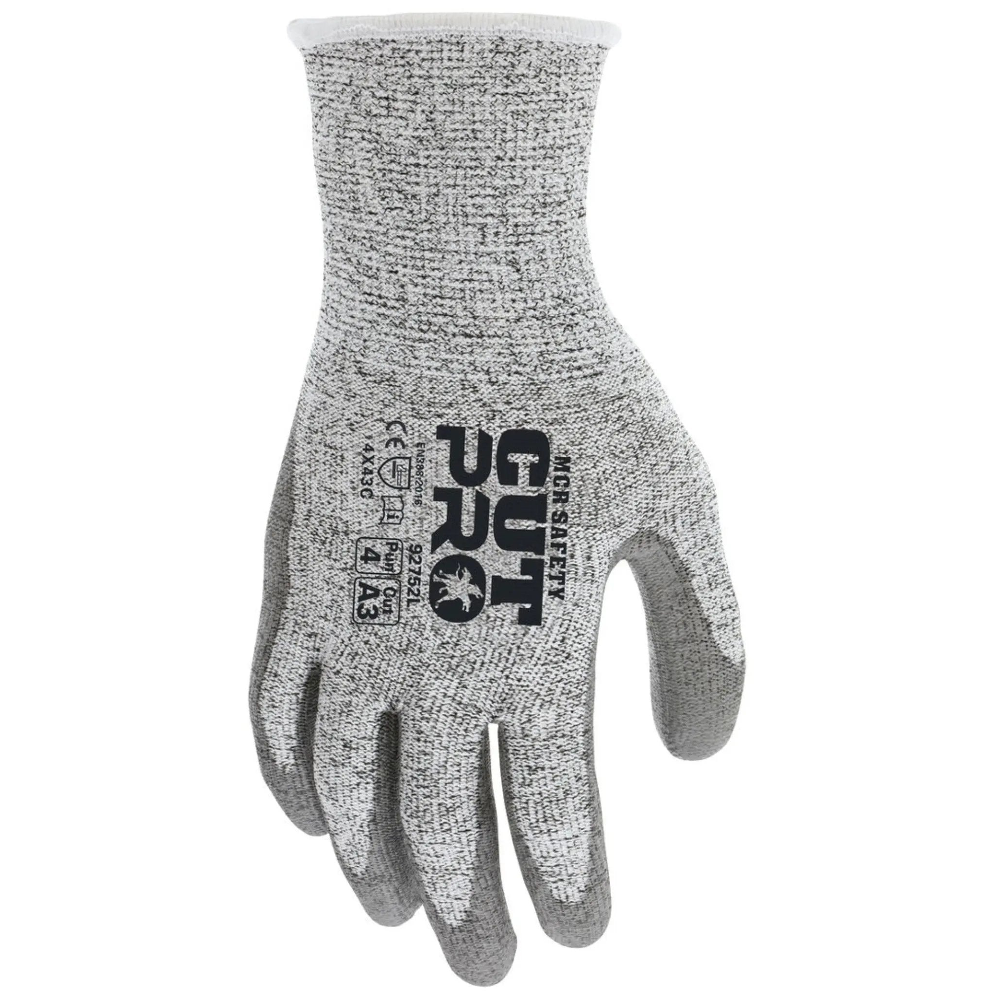 MCR Safety CutPro 92752 Work Gloves, Dorsal View